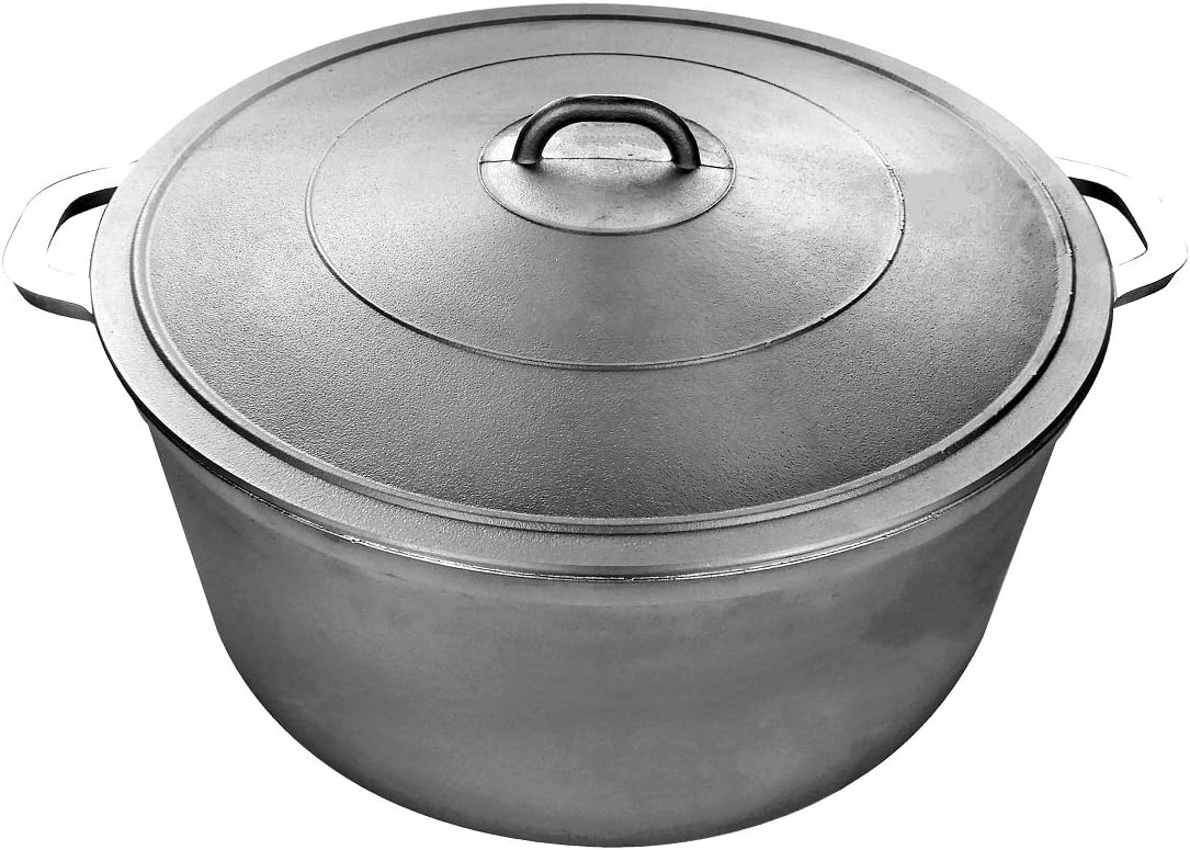 Uniware 9900 Super Quality Aluminum Caldero,Dutch Oven, 51 QT,Silver (55cm (21.7-Inch))