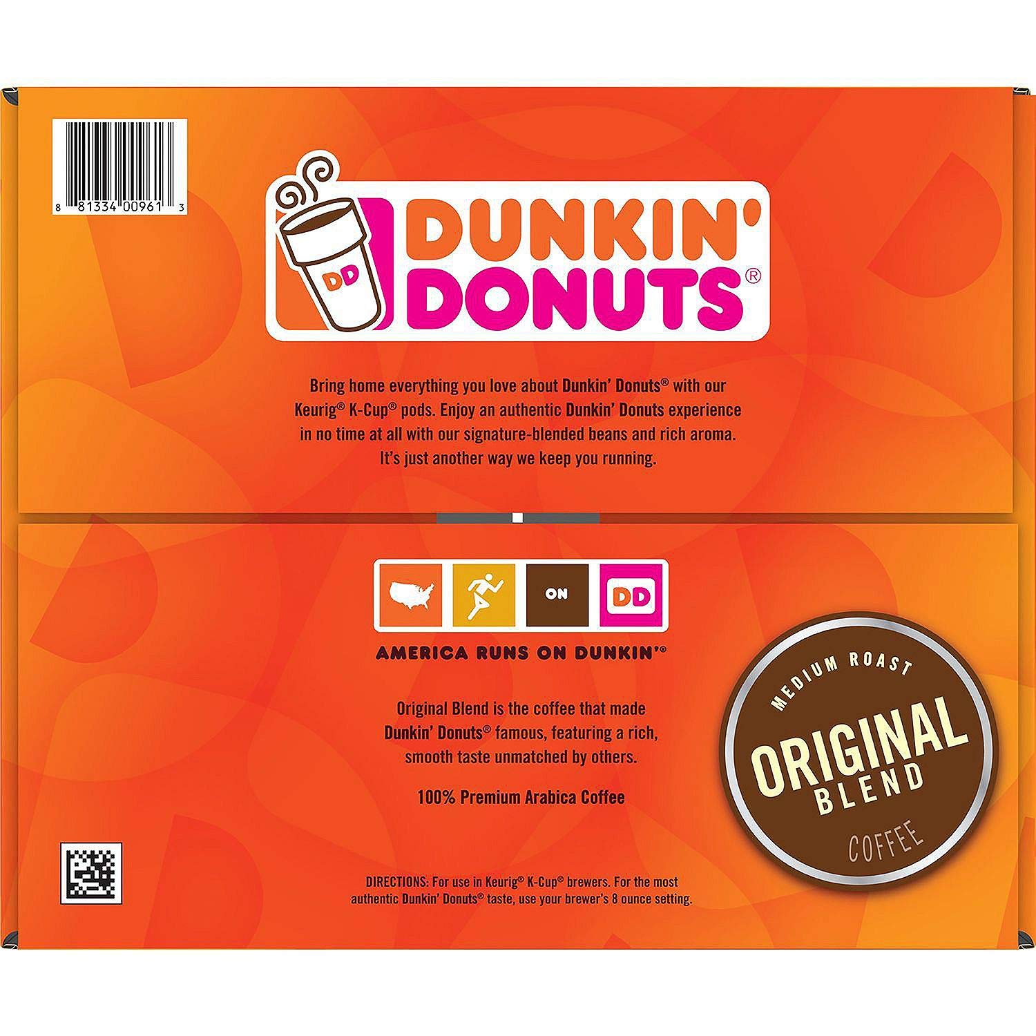 Dunkin Donuts Original Flavor Coffee K-Cups For Keurig K Cup Brewers (16 Count)