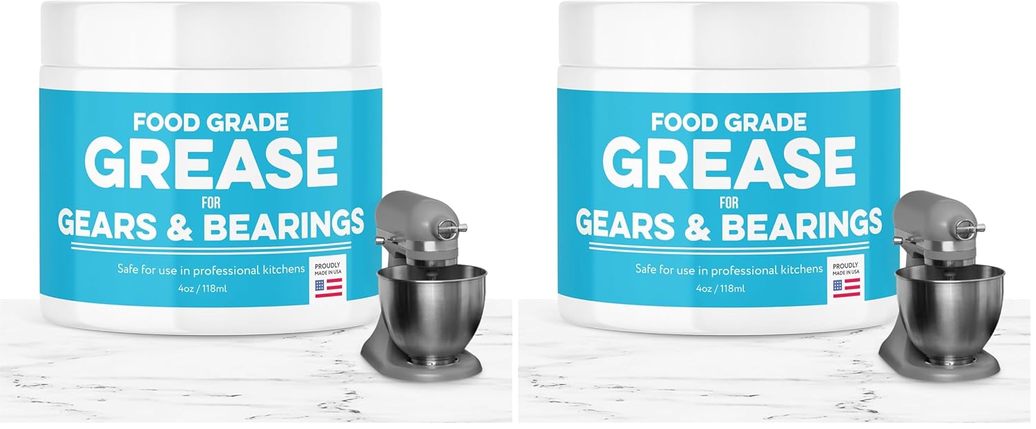 Impresa High-Viscosity 4 Oz Food Grade Grease - White Smooth Operation for Stand Mixers & Appliances - Gear Wear Protection & Extended Equipment Life - Food-Safe Formula Made in USA