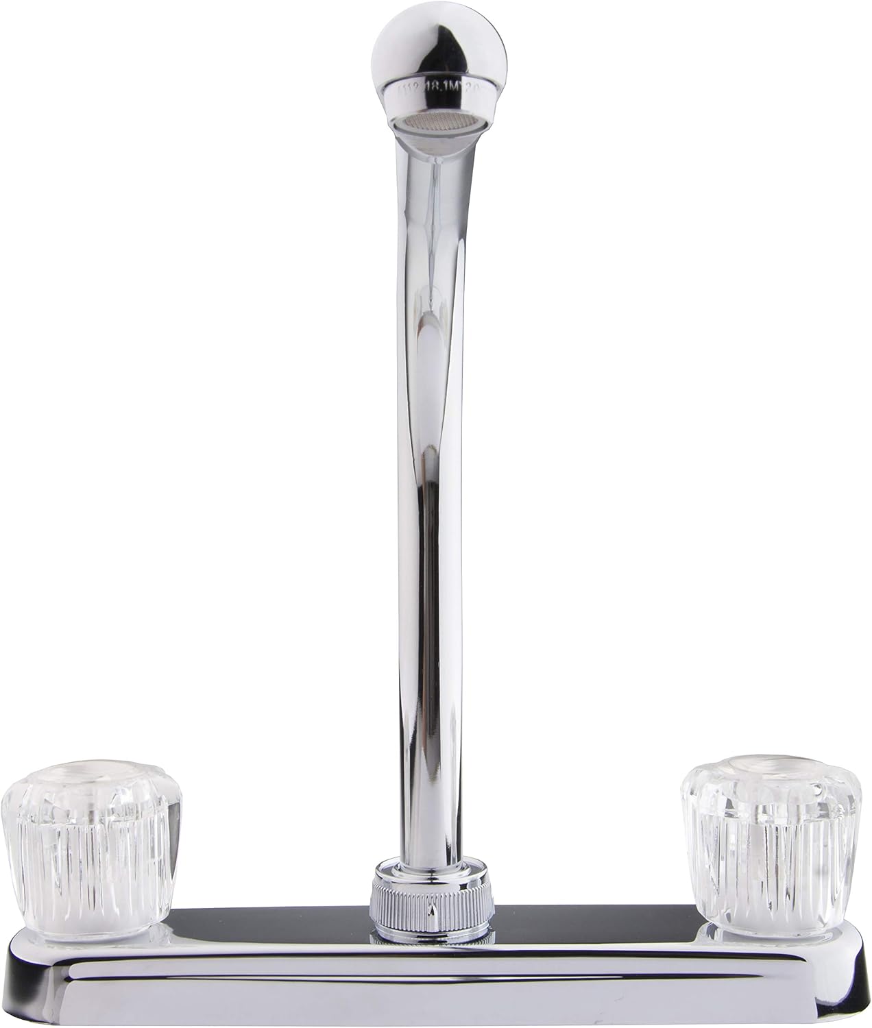 Dura Faucet DF-PK210S-BQ RV Hi-Rise Kitchen Sink Faucet (Bisque) | Tall spout with smoked acrylic knobs makes filling big pots easy.