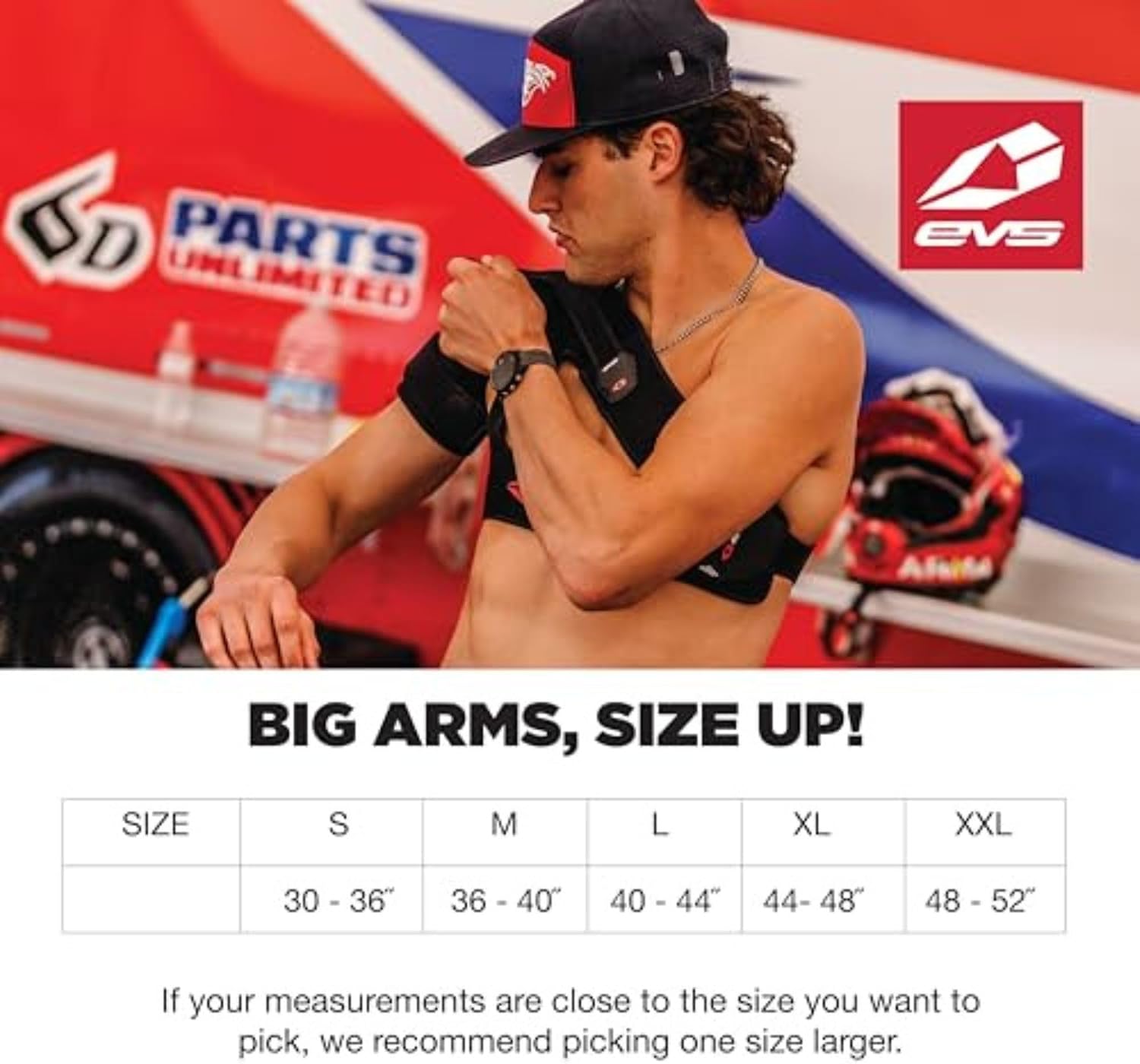 EVS SPORTS SB03 Shoulder Brace For Men | Superior Compression & Adjustable Breathable Support for Rotator Cuff & Past Shoulder Injuries | Extra