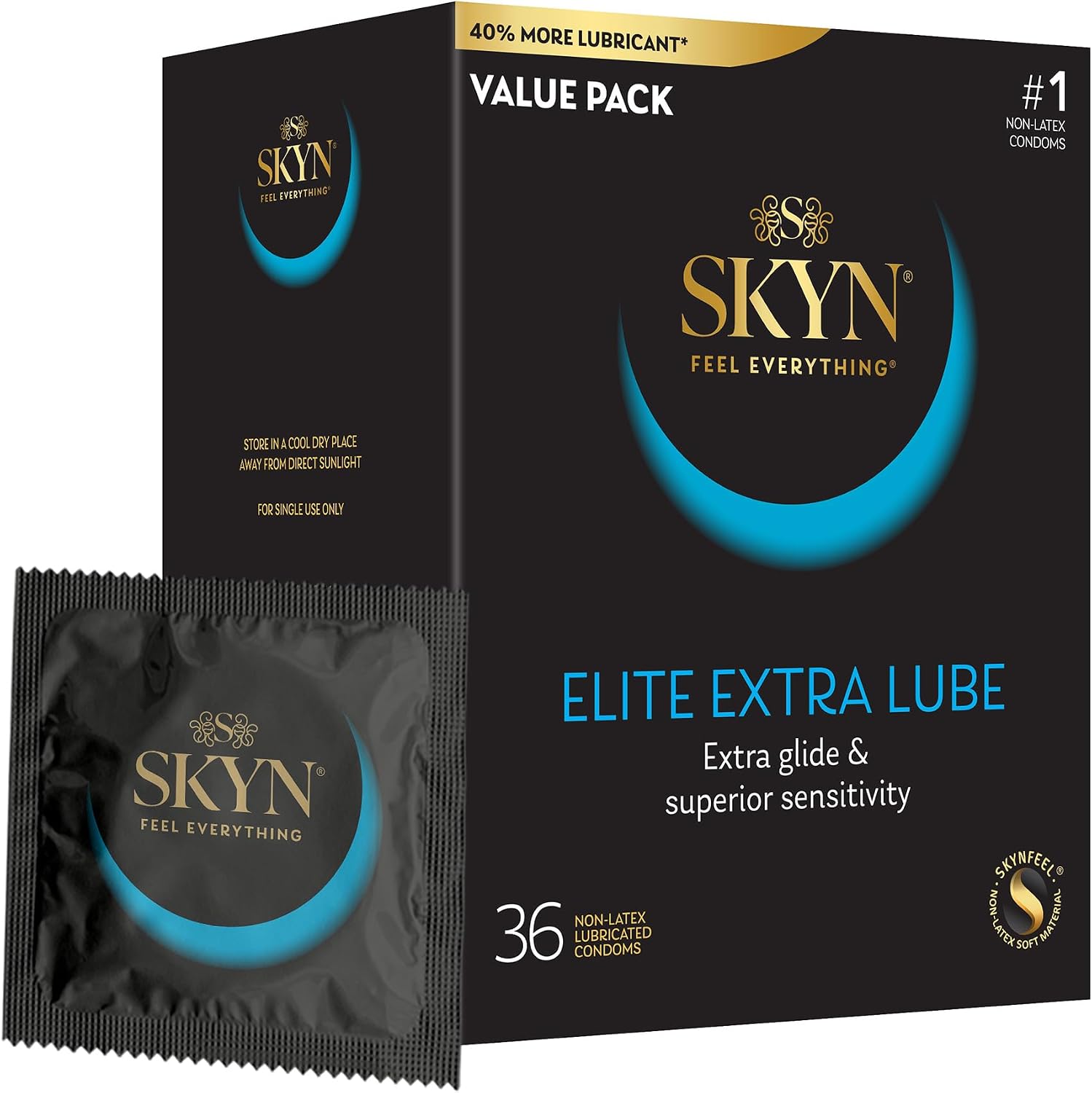 Lifestyles Skyn Polyisoprene Condoms, 12 Count (Pack of 1)