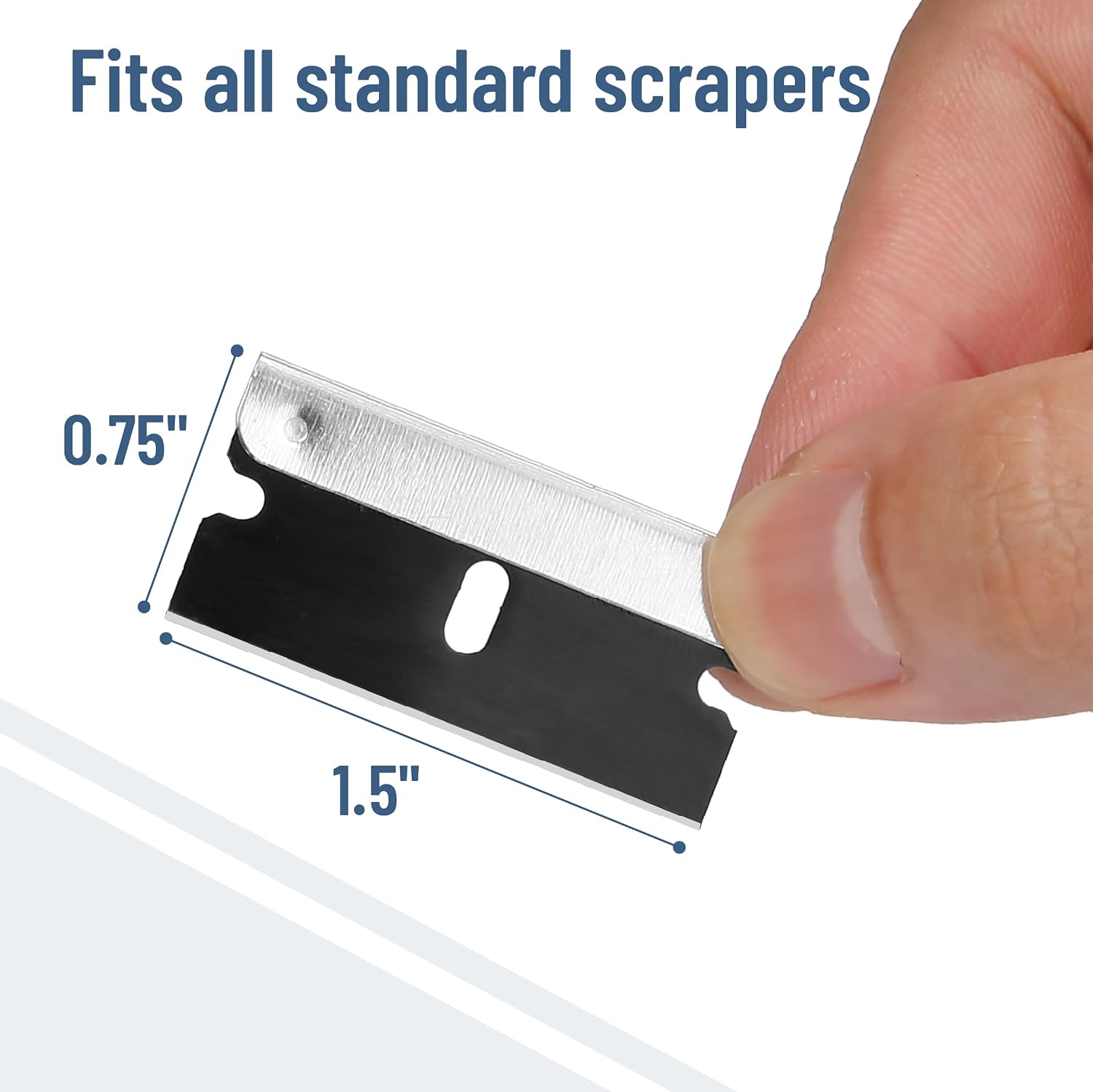 Bates- Razor Blades, 50 pcs, Carbon Steel Flat Scraper Blades
