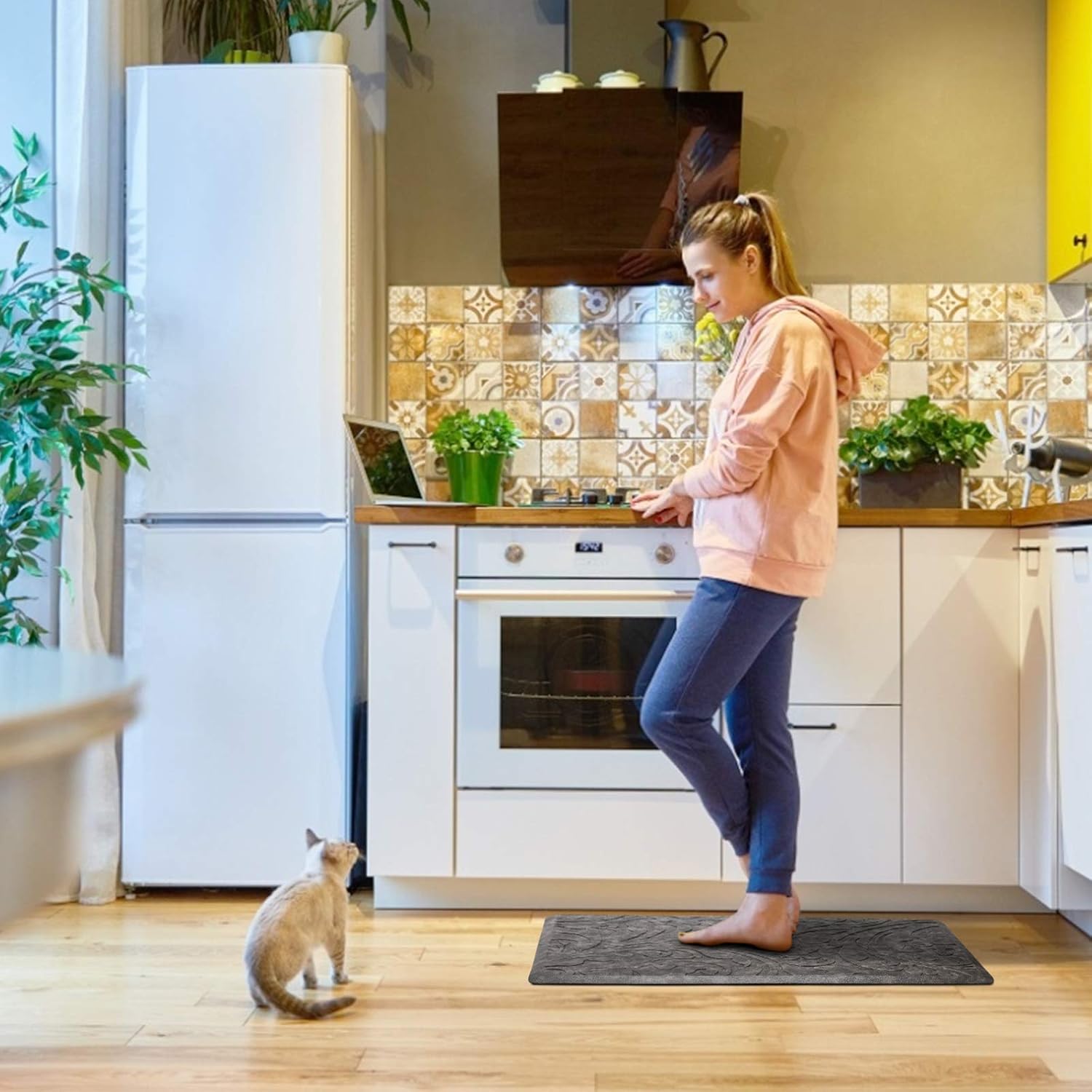 Kitchen Mat Cushioned Anti-Fatigue Comfort Standing Mat Rug for Home,Office