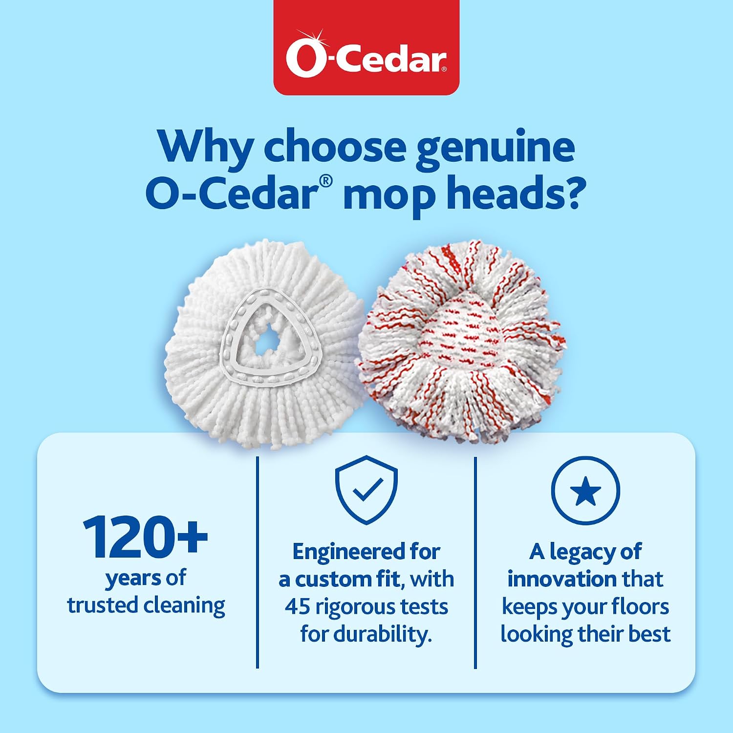 O-Cedar EasyWring Spin Mop Microfiber Refill (Pack of 4)