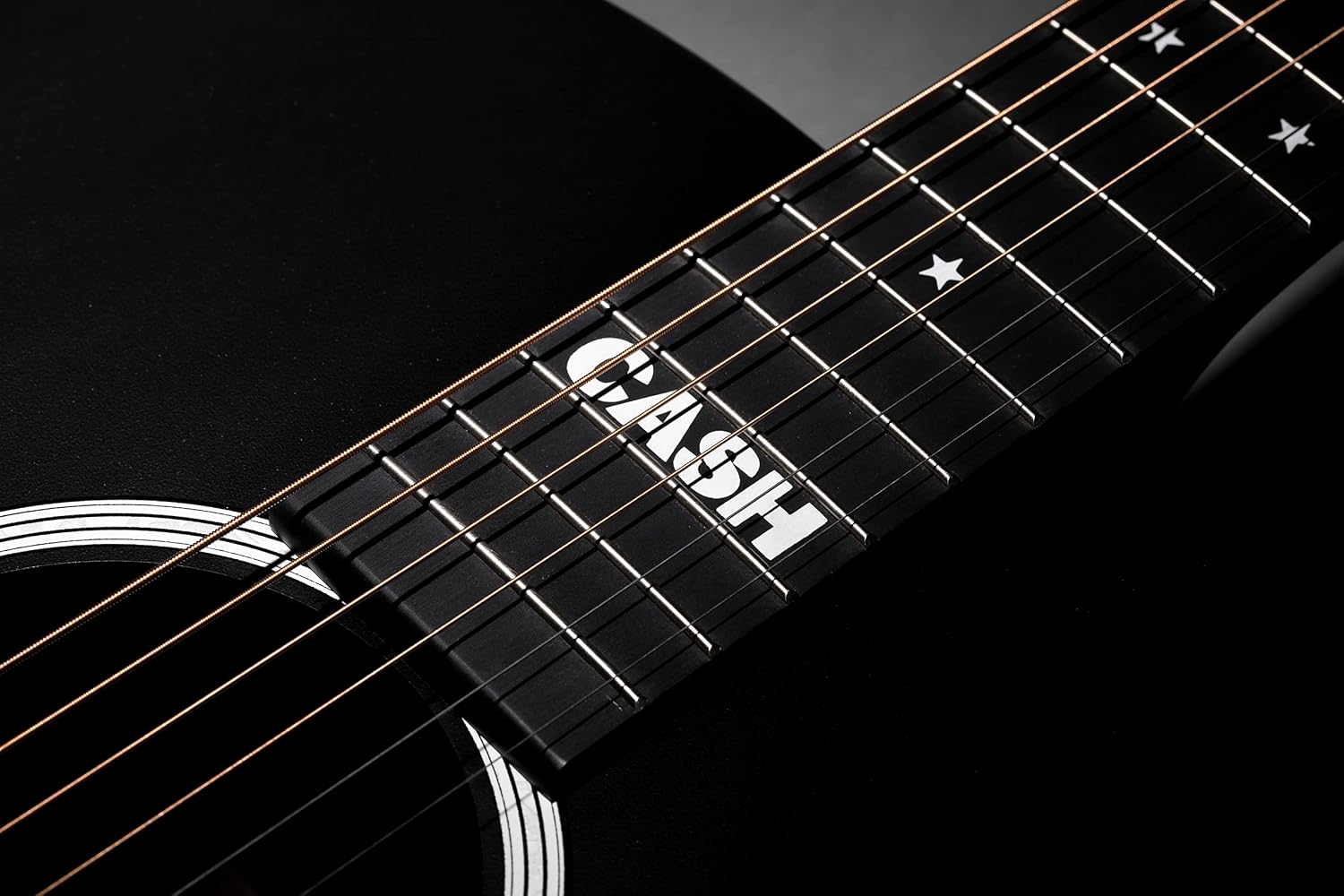 Martin Guitars DX Johnny Cash Signature Edition Acoustic-Electric Guitar with Gig Bag, HPL Construction, Modified D-14 Fret