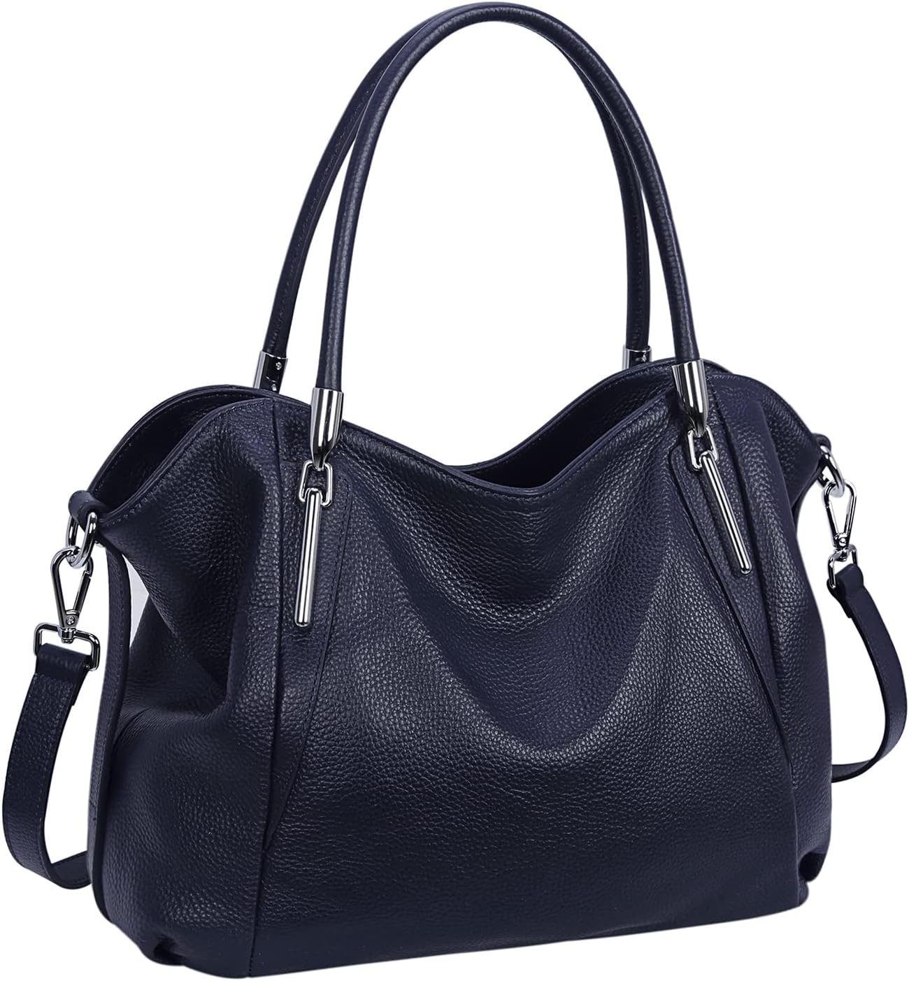 HESHE Leather Shoulder Purses for Women Tote Handbags Satchel Hobo Handbag | Designer Genuine Leather Travel Top Handle Work Bag Ladies Crossbody Purses Adjustable Straps Large Capacity Zippered Closure