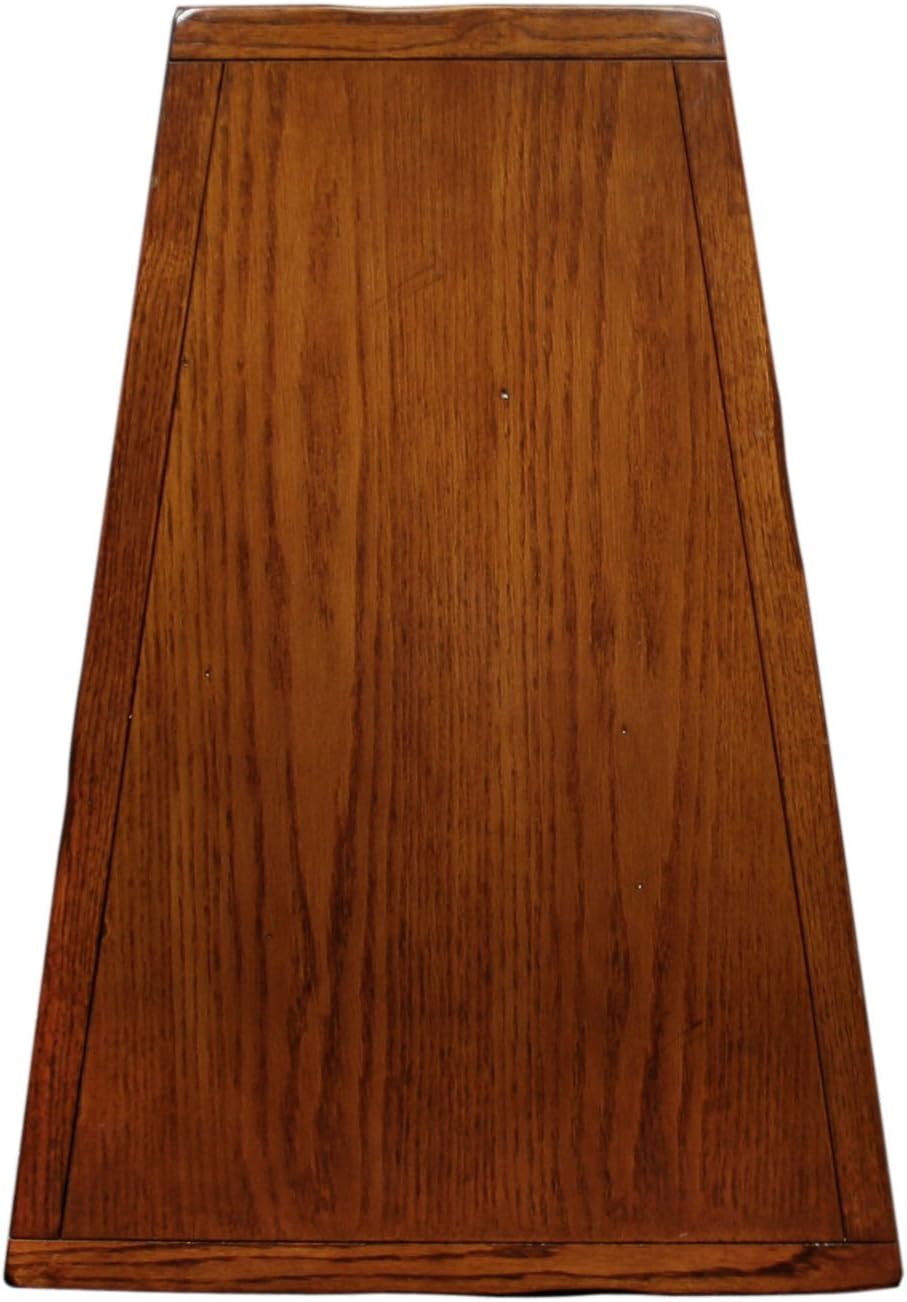 Leick Home Delton Wedge End Table, 17", Sienna