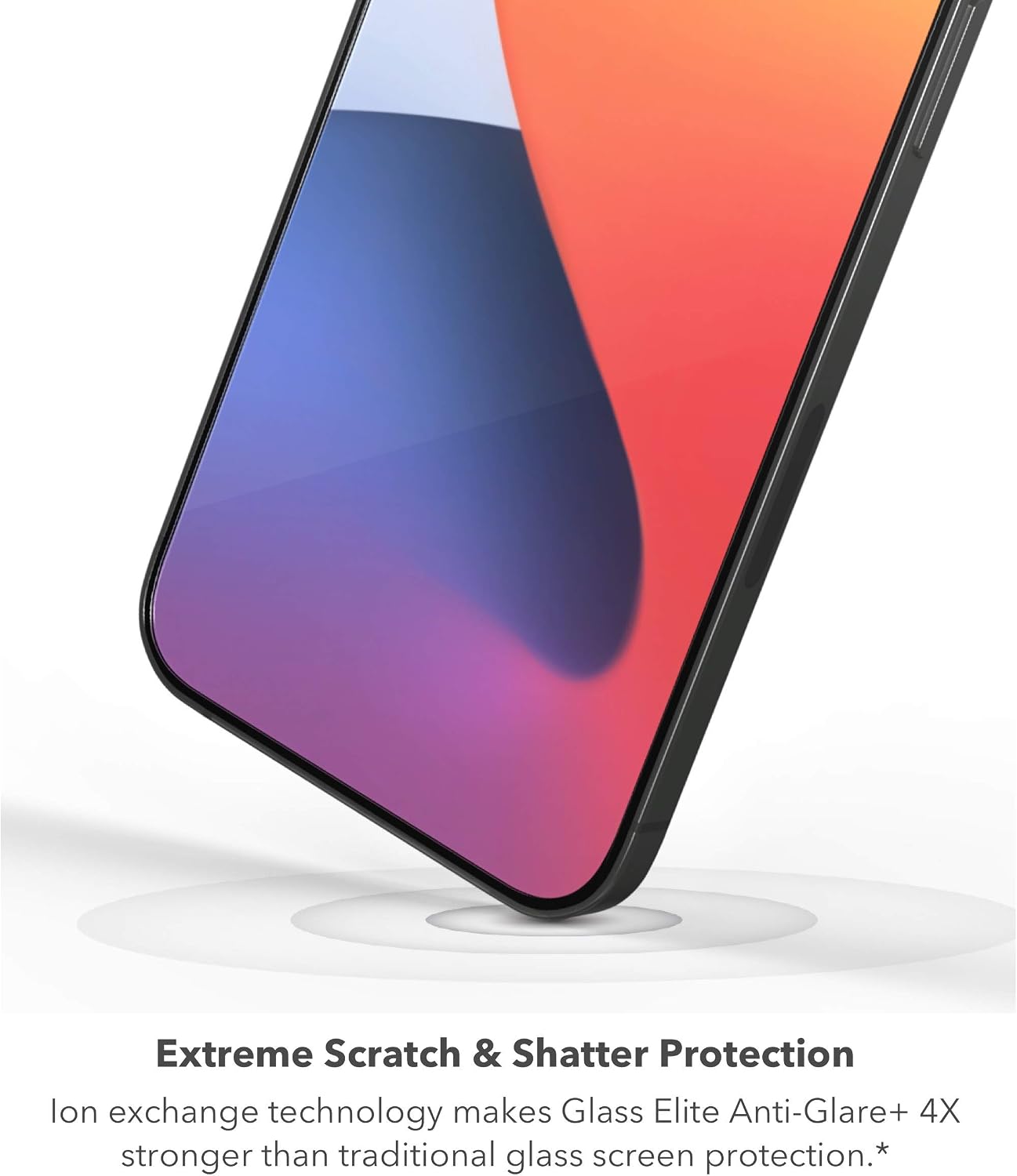 ZAGG Glass Elite VisionGuard+ Screen Protector - iPhone 12 Mini - Impact Protection, Scratch, Fingerprint, Smudge, InvisibleShield, Oil Resistant