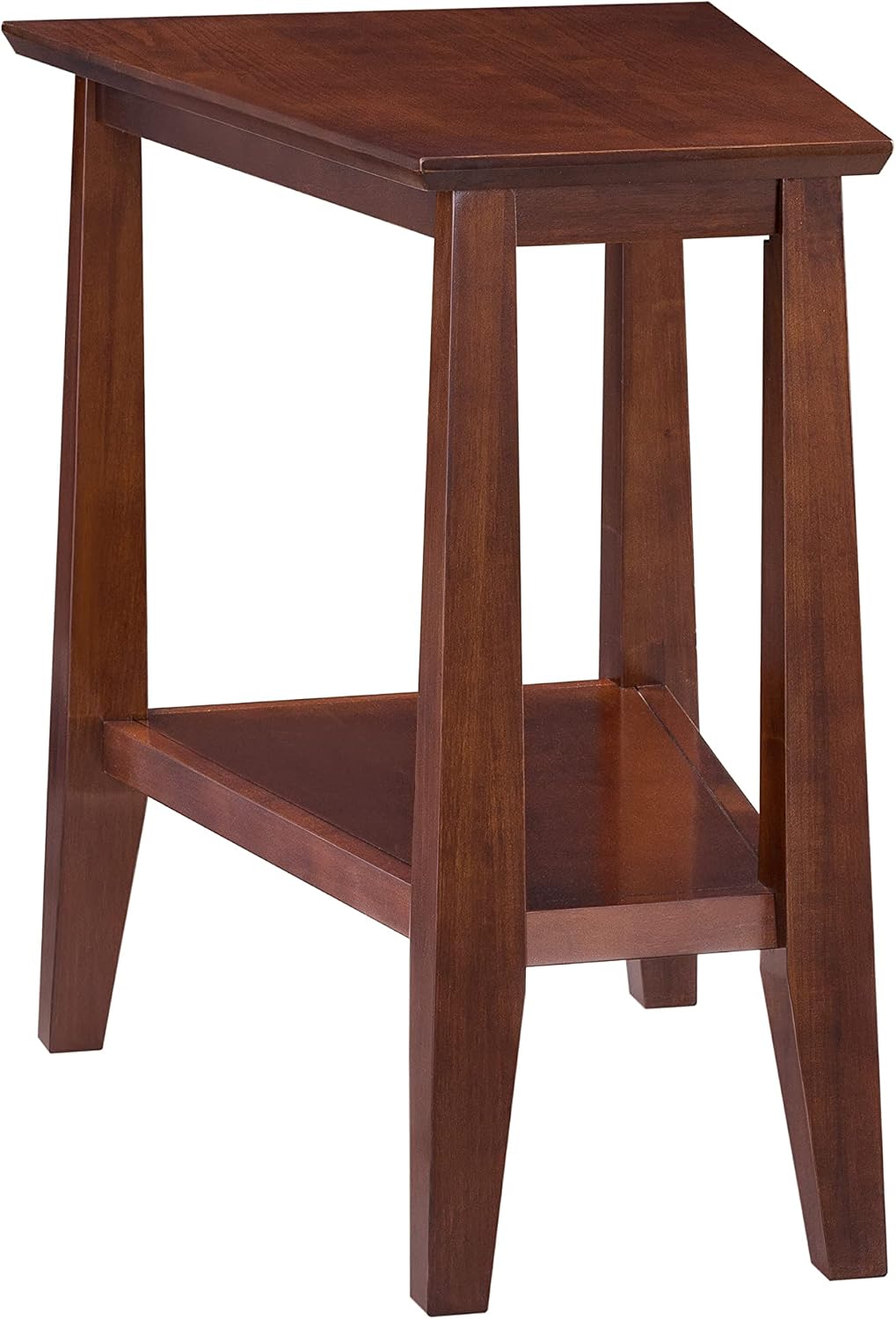 Leick Home Delton Wedge End Table, 17", Sienna