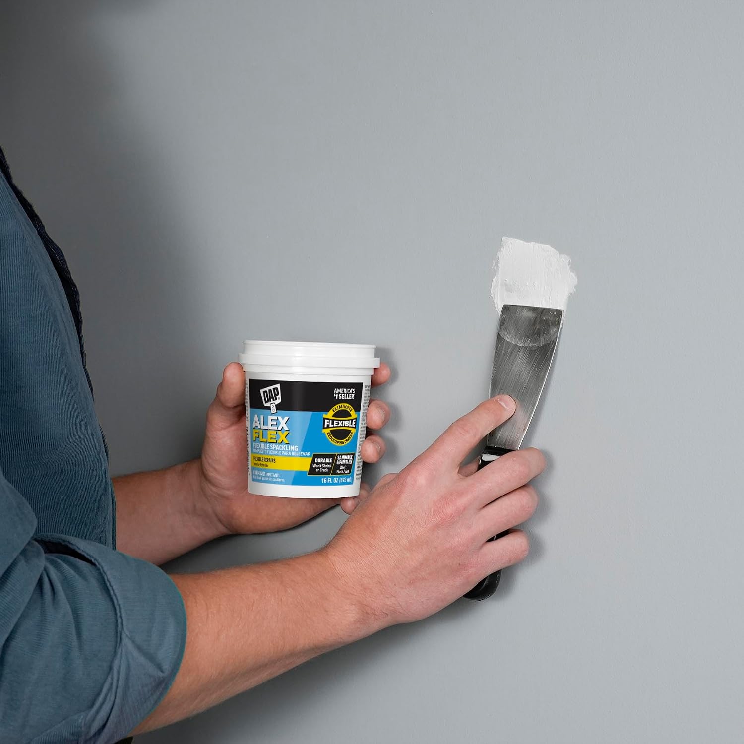 DAP Alex Flex Flexible Spackling, White, 16 Oz (7079818742)
