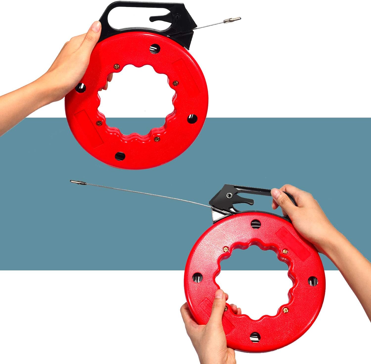 100 FT Fish Tape for Electric or Wire Puller Men Gift