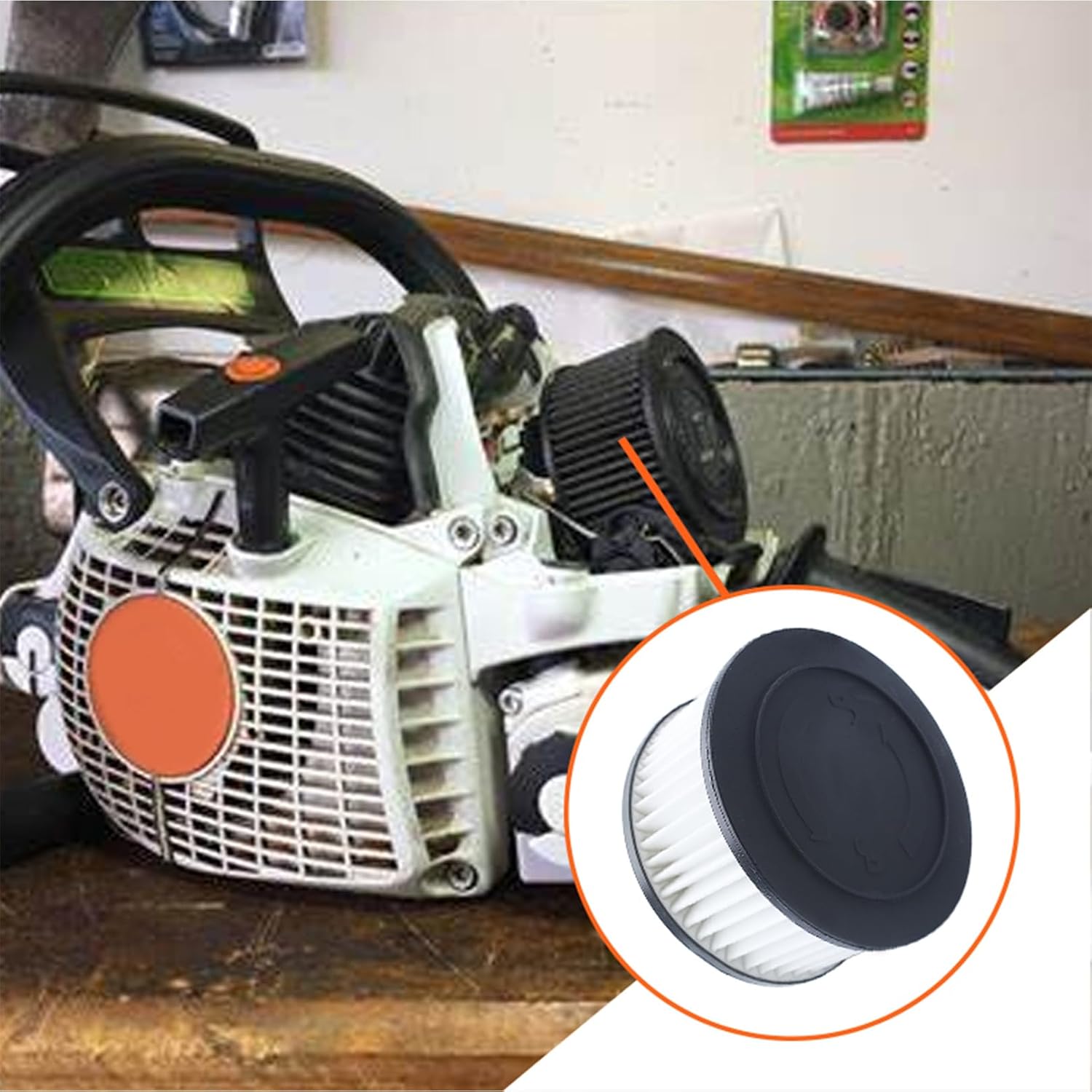 Air Fuel Filter HD2 for Stihl MS261 MS271 MS291 MS311 MS341 MS391 MS261C MS271C MS362C Chainsaw Maintenance Tune Up Hi-Flow Pleated Cleaner Service