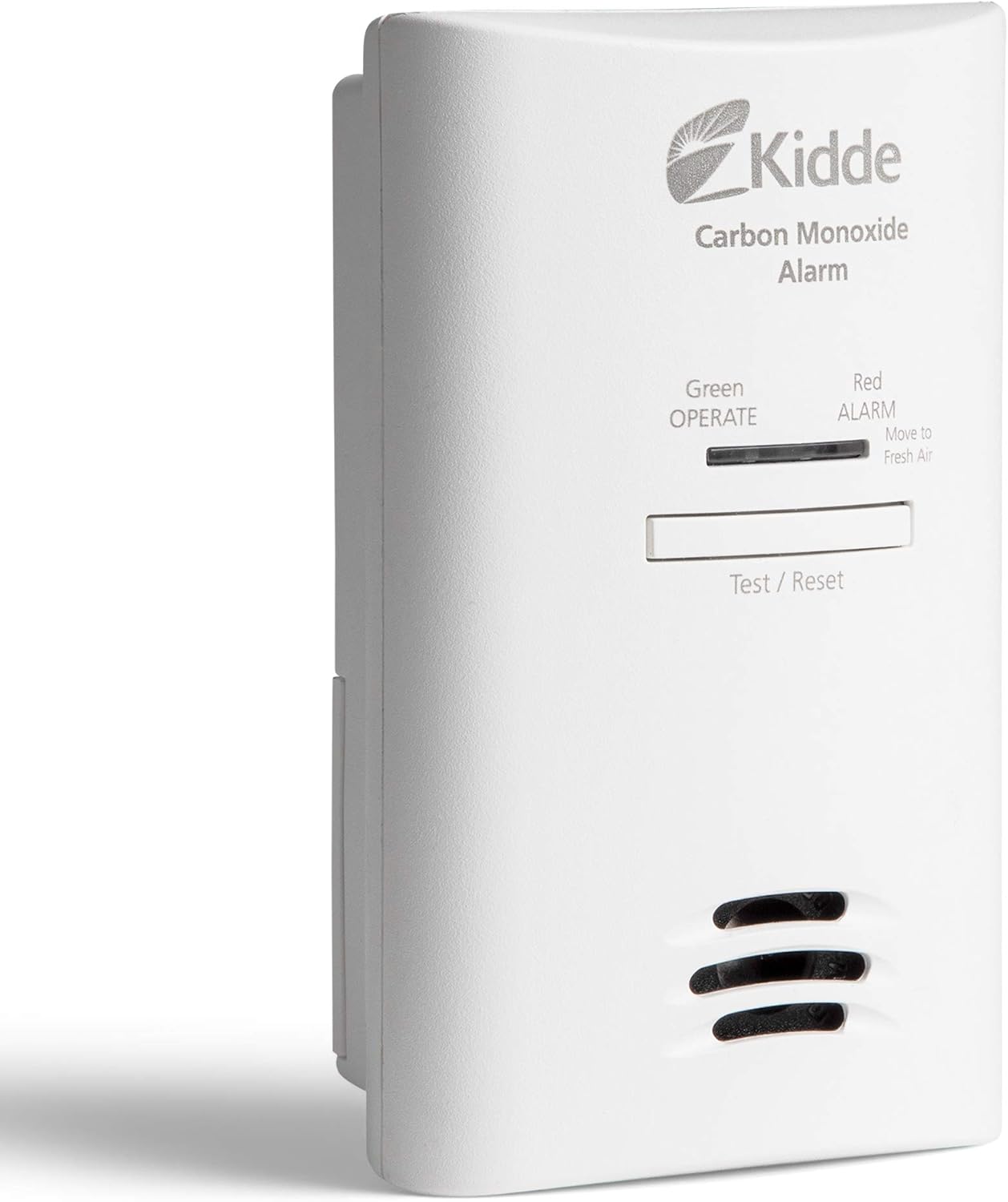 Kidde Carbon Monoxide Detector, Plug-in Wall with AA Battery Backup, Test-Hush Button