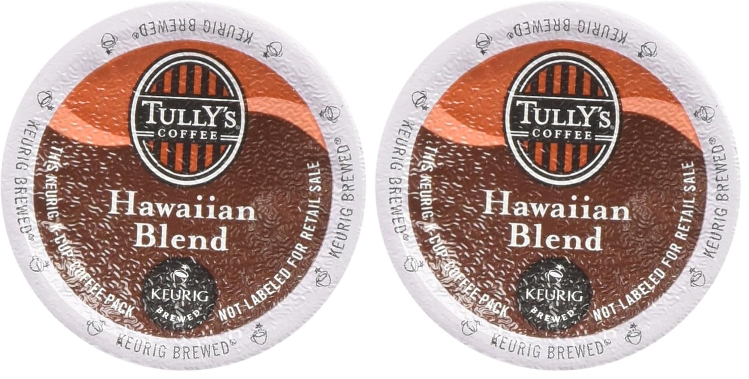 Tully's Coffee Hawaiian Blend 12 KCups 4.8 Oz
