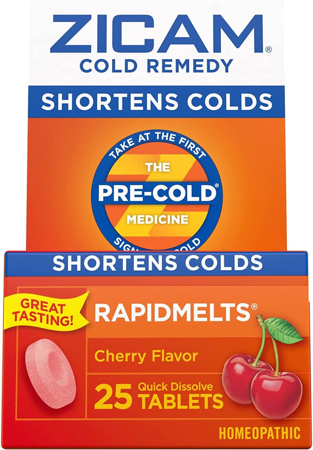 Zicam Cold Remedy RapidMelts, Citrus, 25 Count