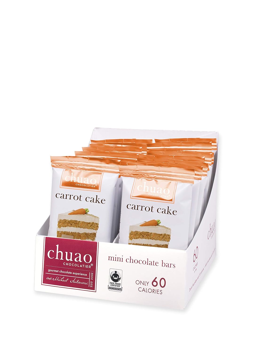 Chuao Chocolatier Salted Chocolate Crunch Dark Chocolate Mini Gourmet Chocolate Bar, 24-Ct. (0.39 oz. each)