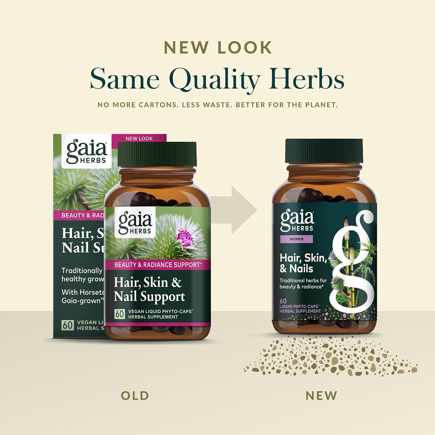 Gaia Herbs Hair, Skin & Nails - Supplement to Support Healthy Skin, Hair & Nail Health* - Astaxanthin, Horsetail