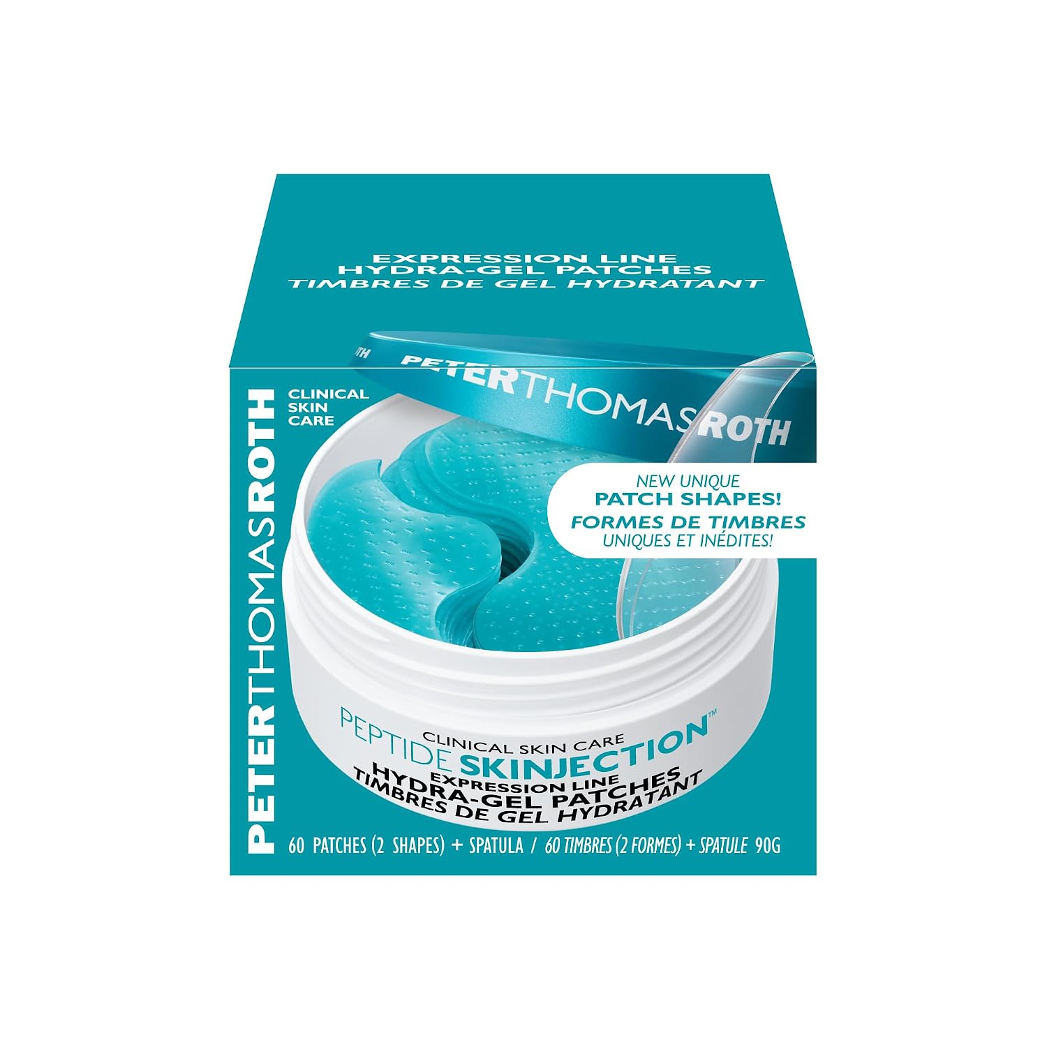 Peter Thomas Roth | Peptide Skinjection™ Expression Line Hydra-Gel Patches | Smoothing Peptide Eye Mask Patches for Fine Lines and Wrinkles