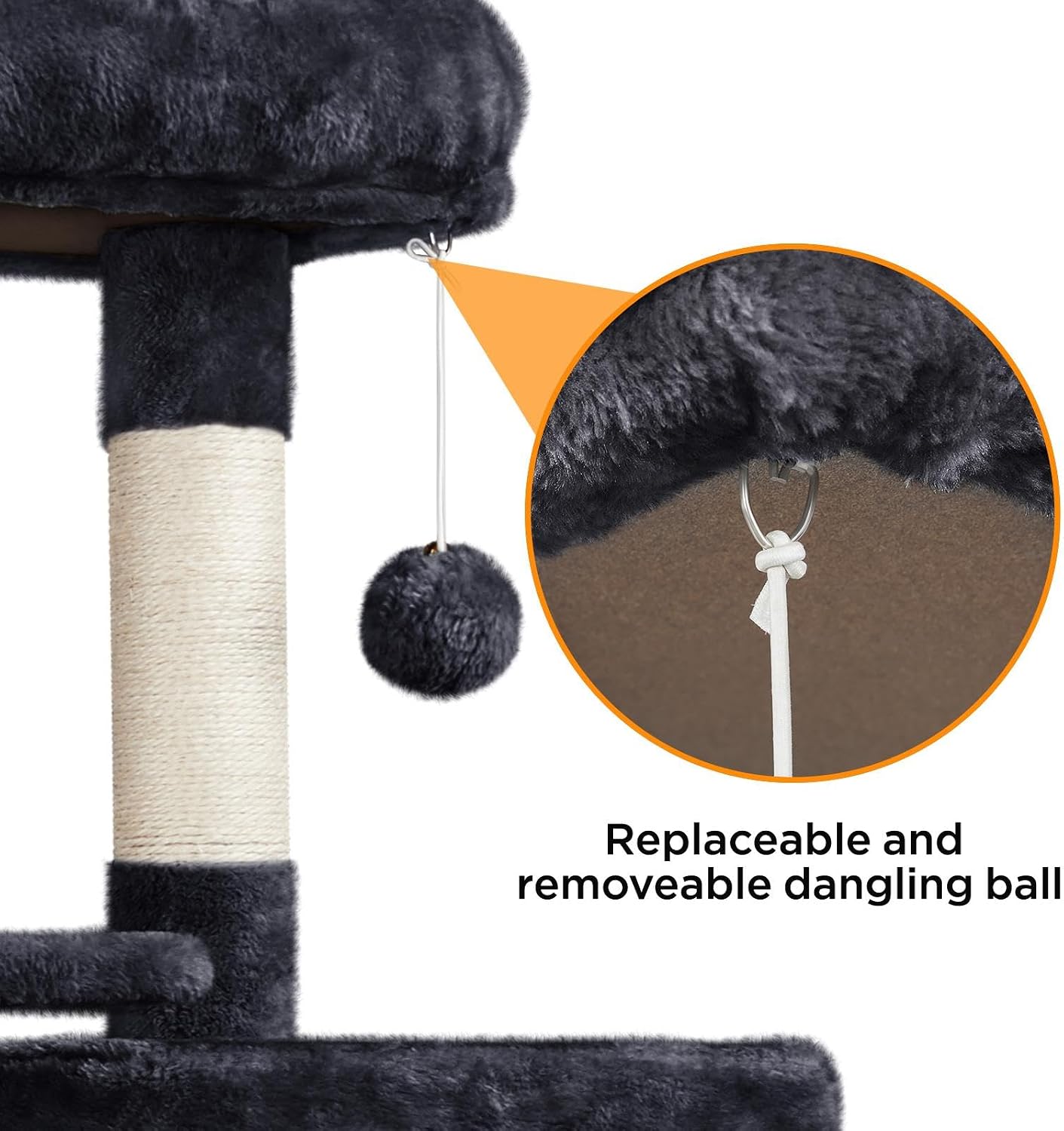 Yaheetech 63in Sturdy Large Cat Tree for Indoor Heavy Cats, Tall Tower