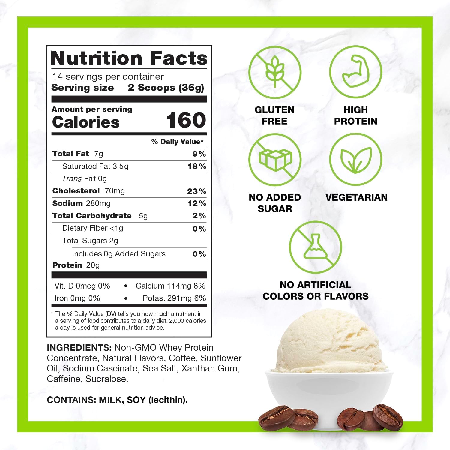 Chike Mocha High Protein Iced Coffee, 20 G Protein, 2 Shots Espresso, 1 G Sugar, Keto Friendly and Gluten Free, 14 Servings (15.3 Ounce)