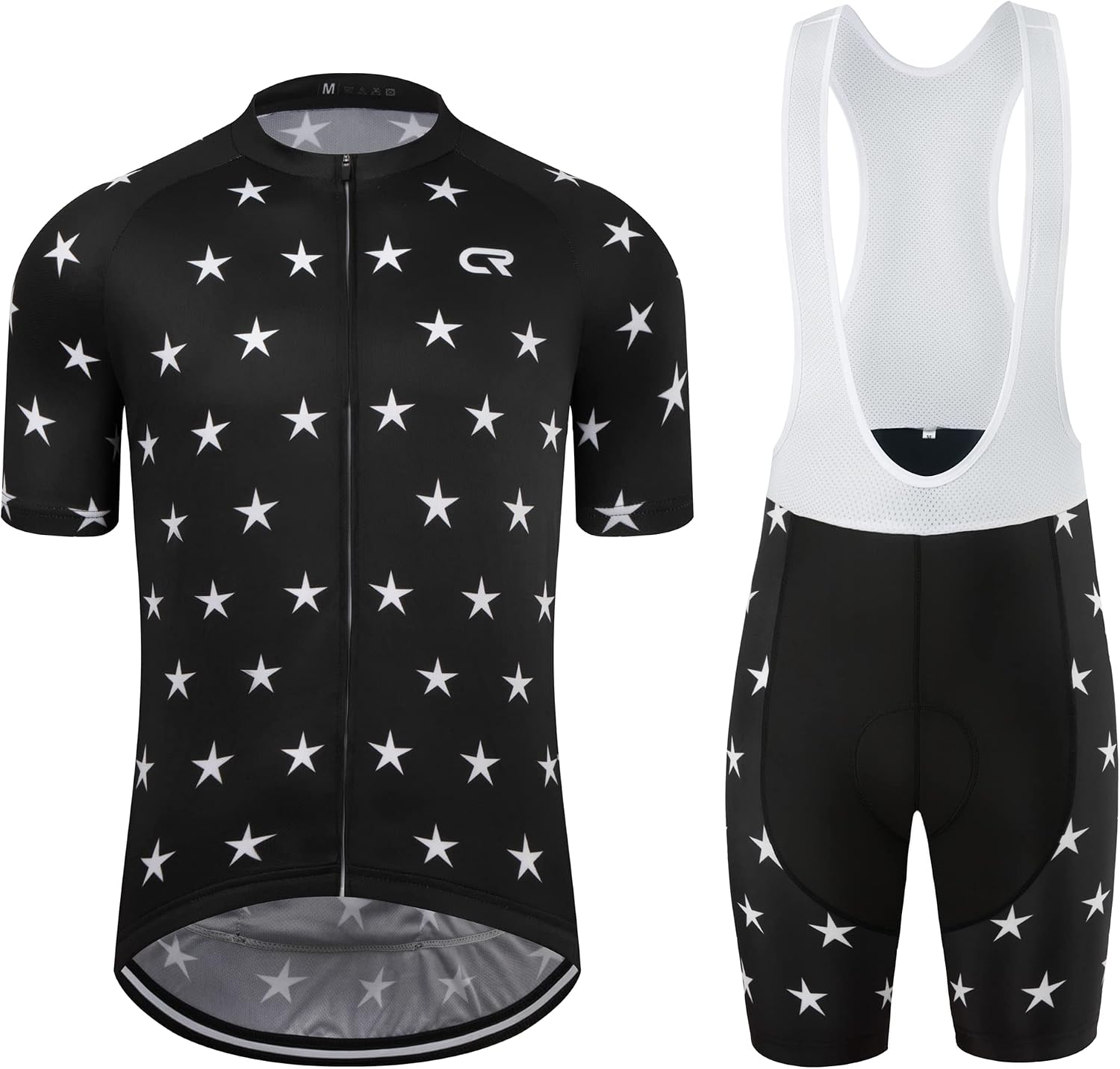 Coconut Ropamo CR Men's Cycling Jersey Set Road Bike Jersey Zipper Pocket Short Sleeves Cycling Kits Bib Shorts 3D Padded
