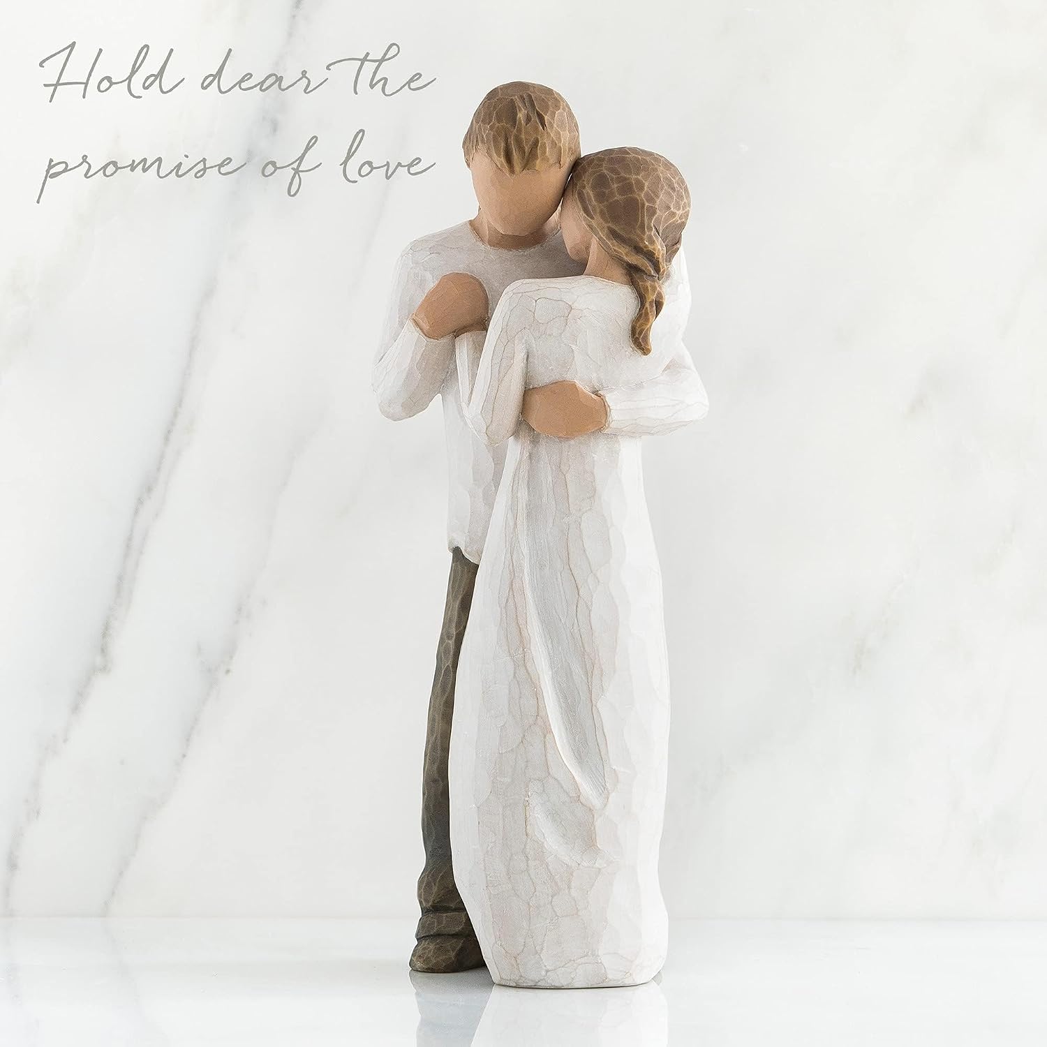 Willow Tree You and Me (Darker Skin), Sculpted Hand-Painted Figure | Cast from a Susan Lordi Original Carving, Expression of Love and Caring, Display on Shelf, Table or Mantel, Fitted Gift Box