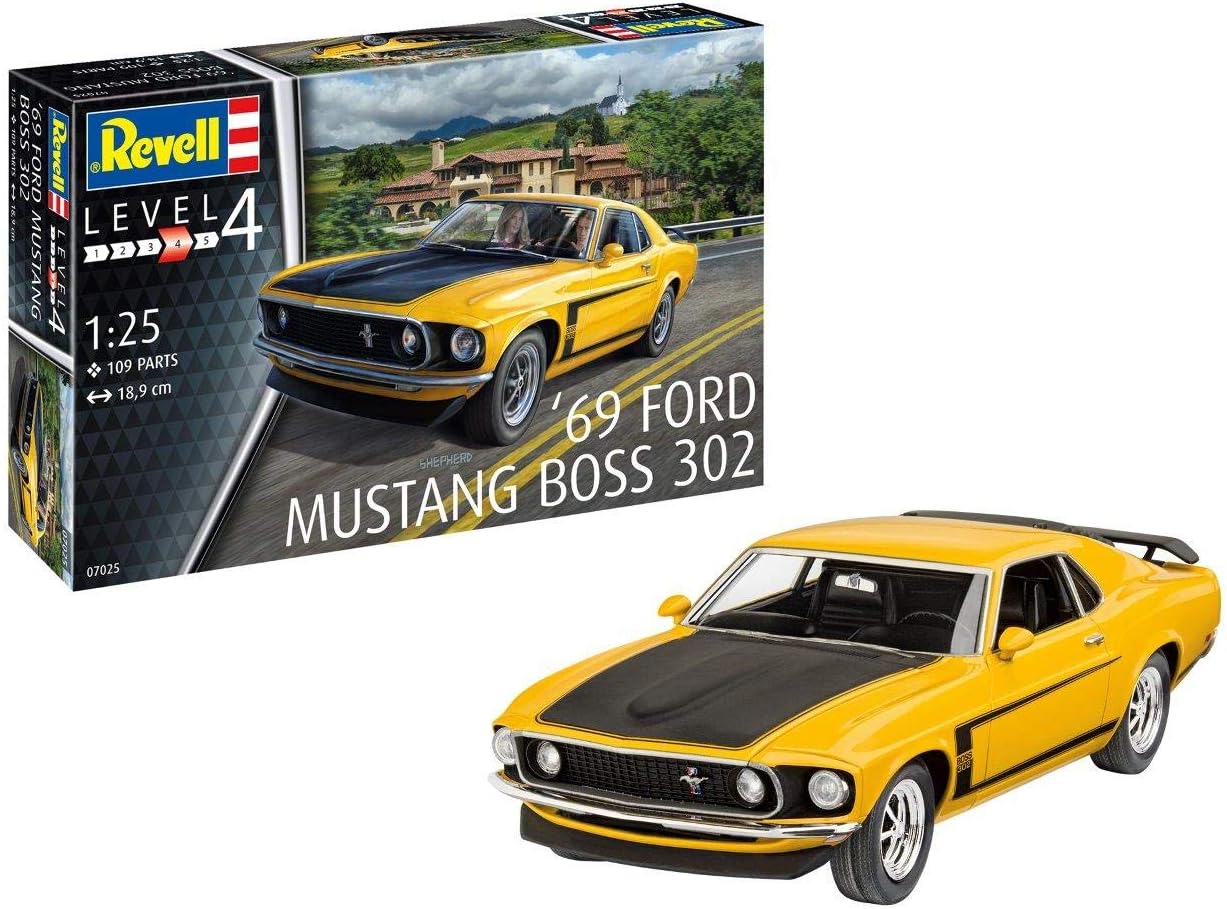 Revell RV07025 1969 Boss 302 Mustang Plastic Model kit