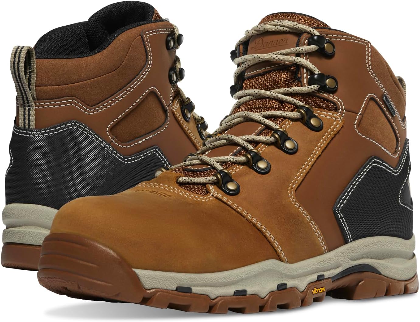 Danner Vicious Composite Toe Work Boots for Men, Waterproof, ASTM Approved | Composite Toe Boots for Men, For Electrical Hazard Work, Slip Resistant Grip, TPU Shank, Construction Boots