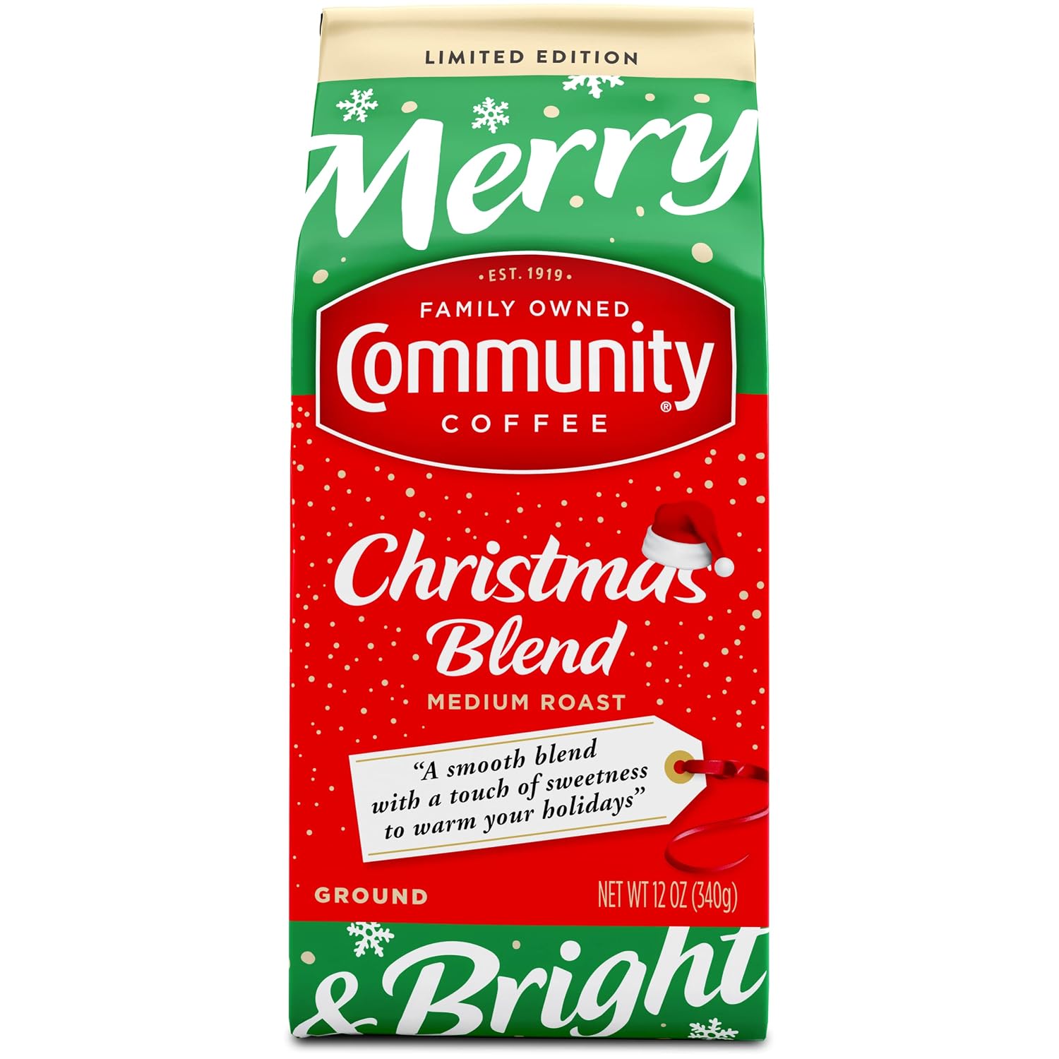 Community Coffee Caramel Cookie Butter Flavored 12 Ounces, Medium Roast Ground Coffee, 12 Ounce Bag (Pack of 1)