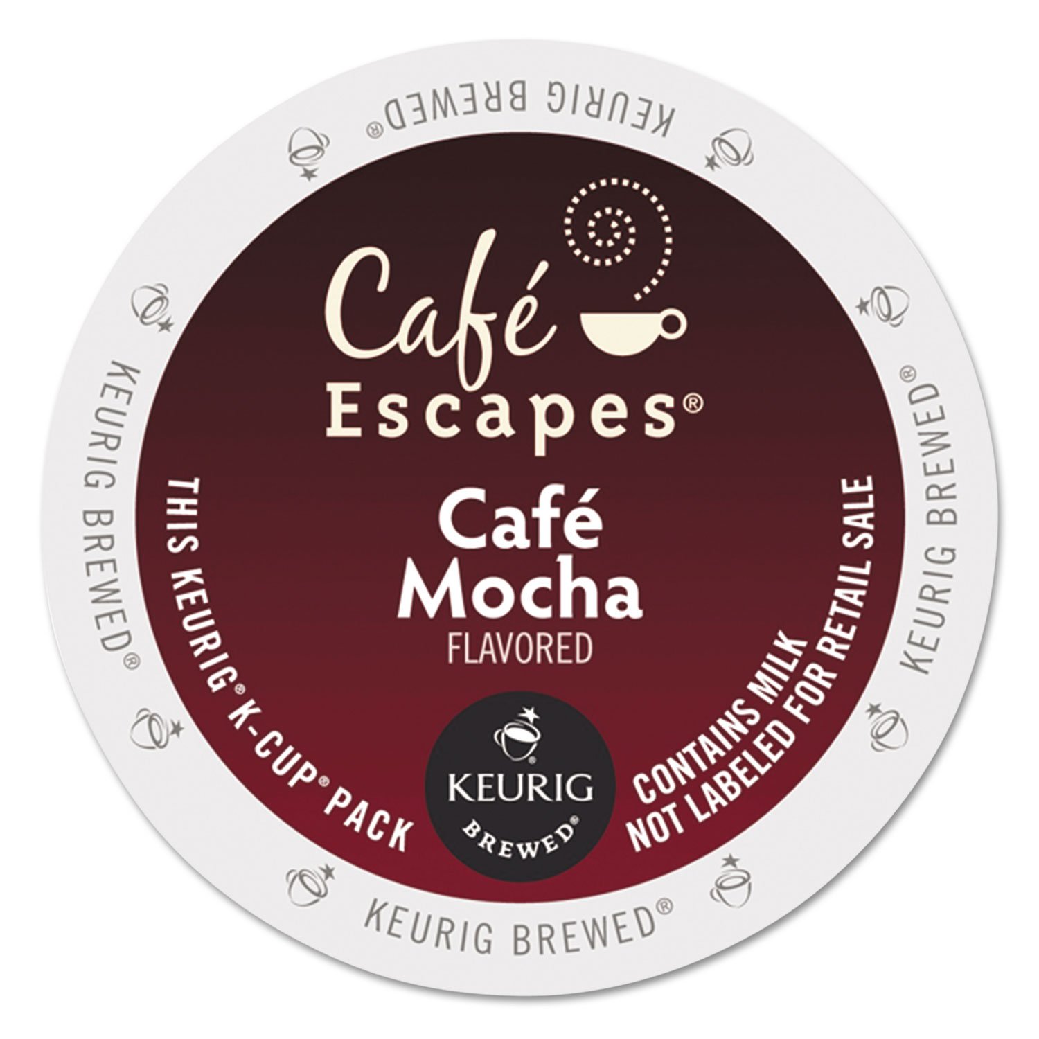 Café Escapes Café Mocha K-Cups for Keurig Brewers, 24 pack, 24-count