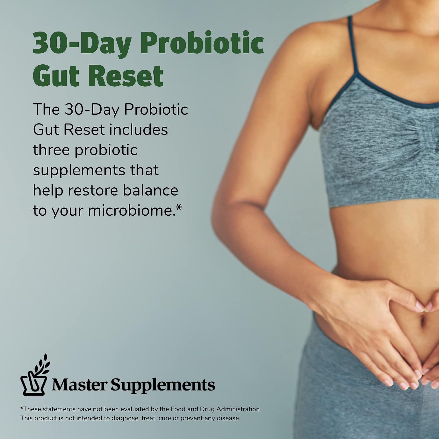 Master Supplements 30-Day Probiotic Gut Reset - Includes Theralac (30 ct.)