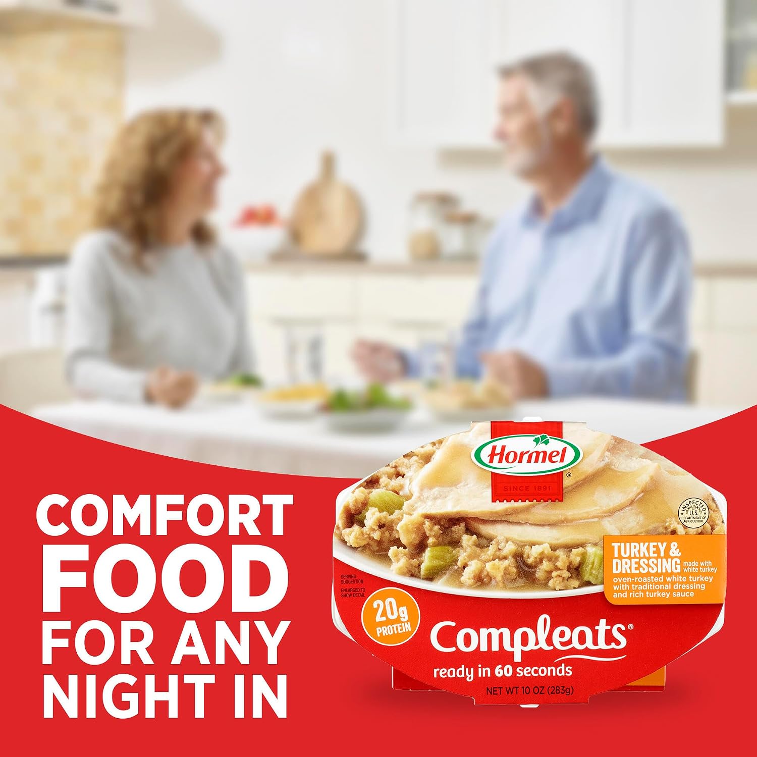 HORMEL COMPLEATS Turkey & Dressing Microwave Tray, 10 oz. (6 Pack)