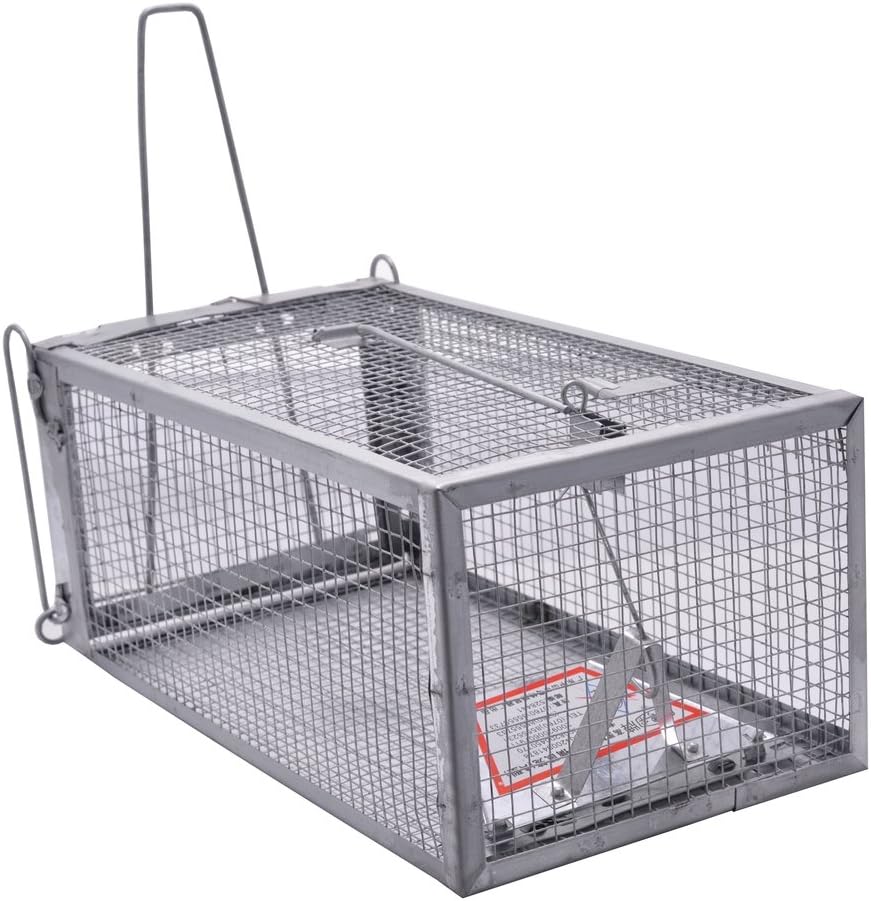 Quality Rat Trap, Humane Live Animal Mouse Cage Traps, Catch and Release Mice, Rats, Chipmunk, Pests