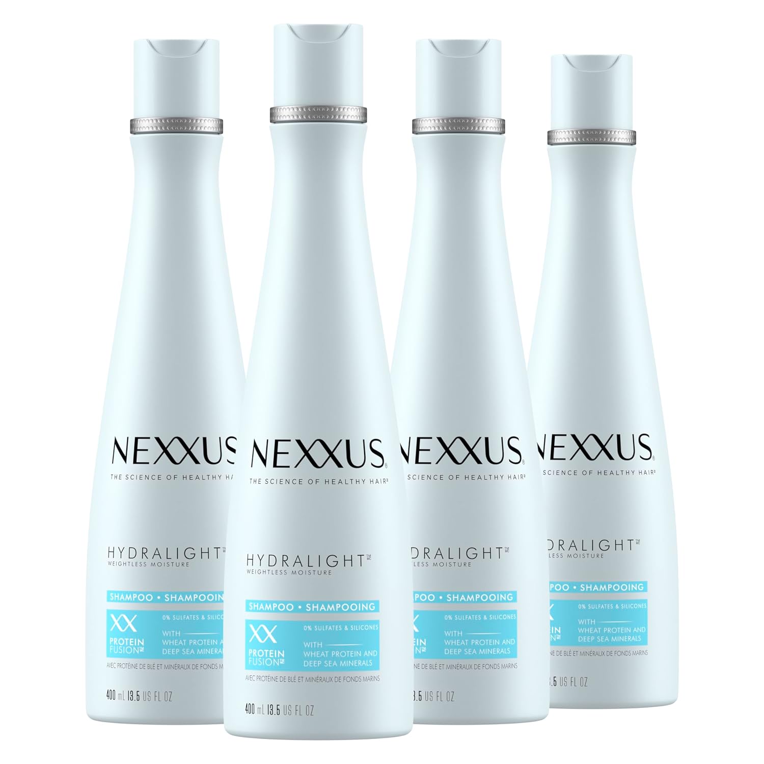 Nexxus Hydralight Shampoo for Hydration for Oily Roots and Dry Ends Hair Care Powered by Aquabank Booster Technology with Glycerin 13.5 oz