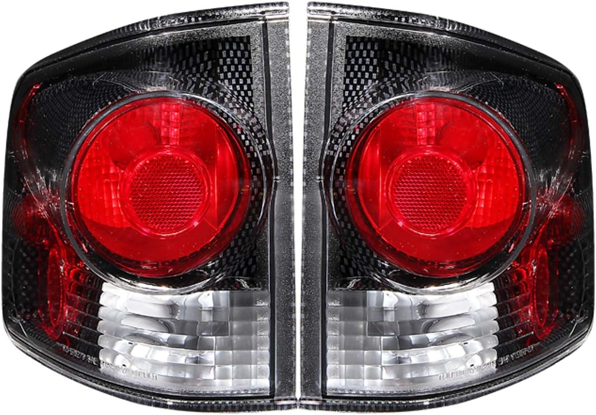 Anzo USA 211033 Chevrolet S10 3D Style Carbon Tail Light Assembly - (Sold in Pairs)