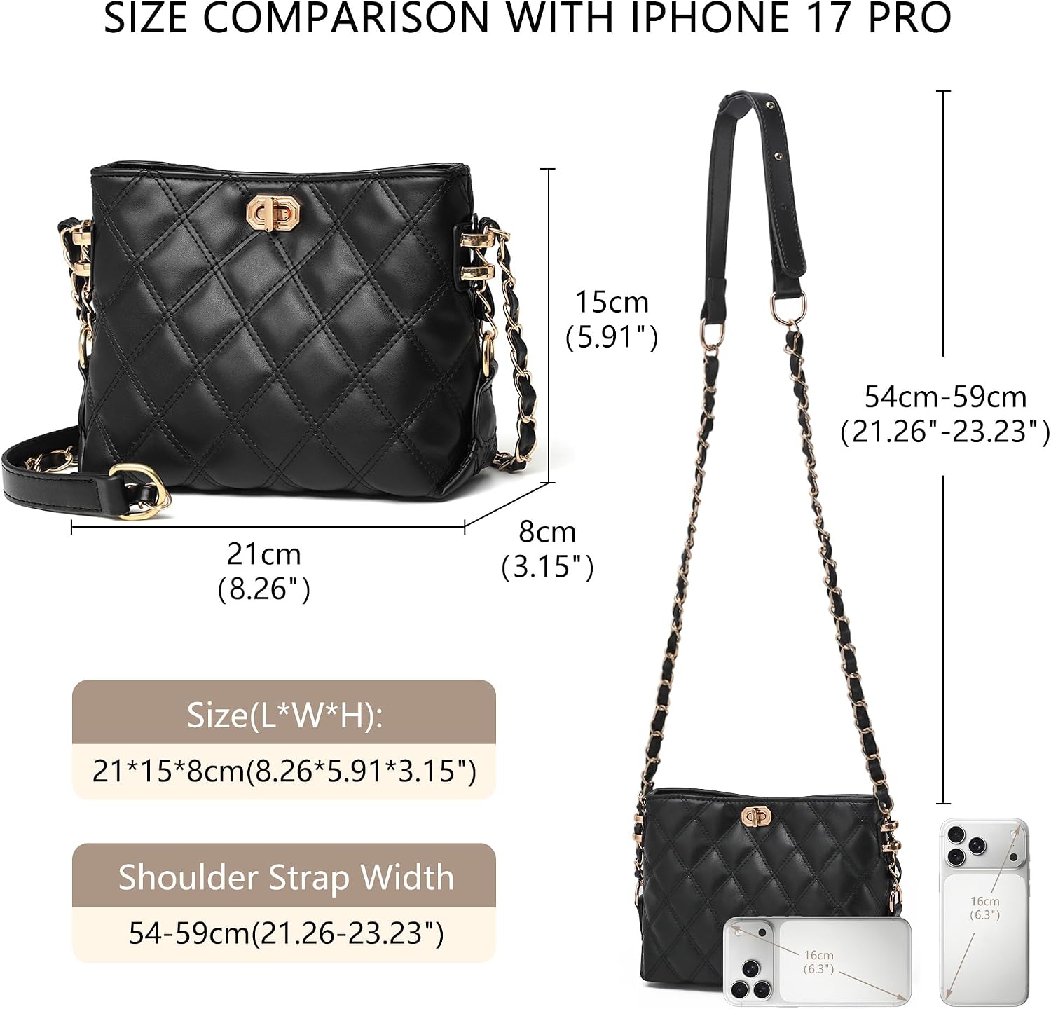 Sivim Small Crossbody Bags for Women Purses Fashion Leather Lightweight Handbags Shoulder Bag