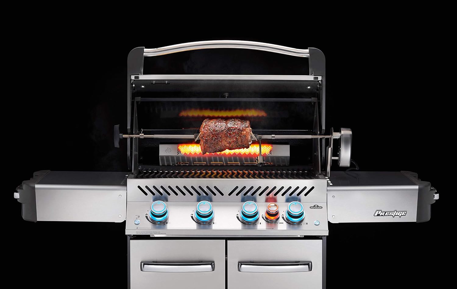 Napoleon Commercial Grade Rotisserie Kit - Fits Prestige/PRO 500/LEX 485, 31-in, Stainless Steel, Food to 25lbs