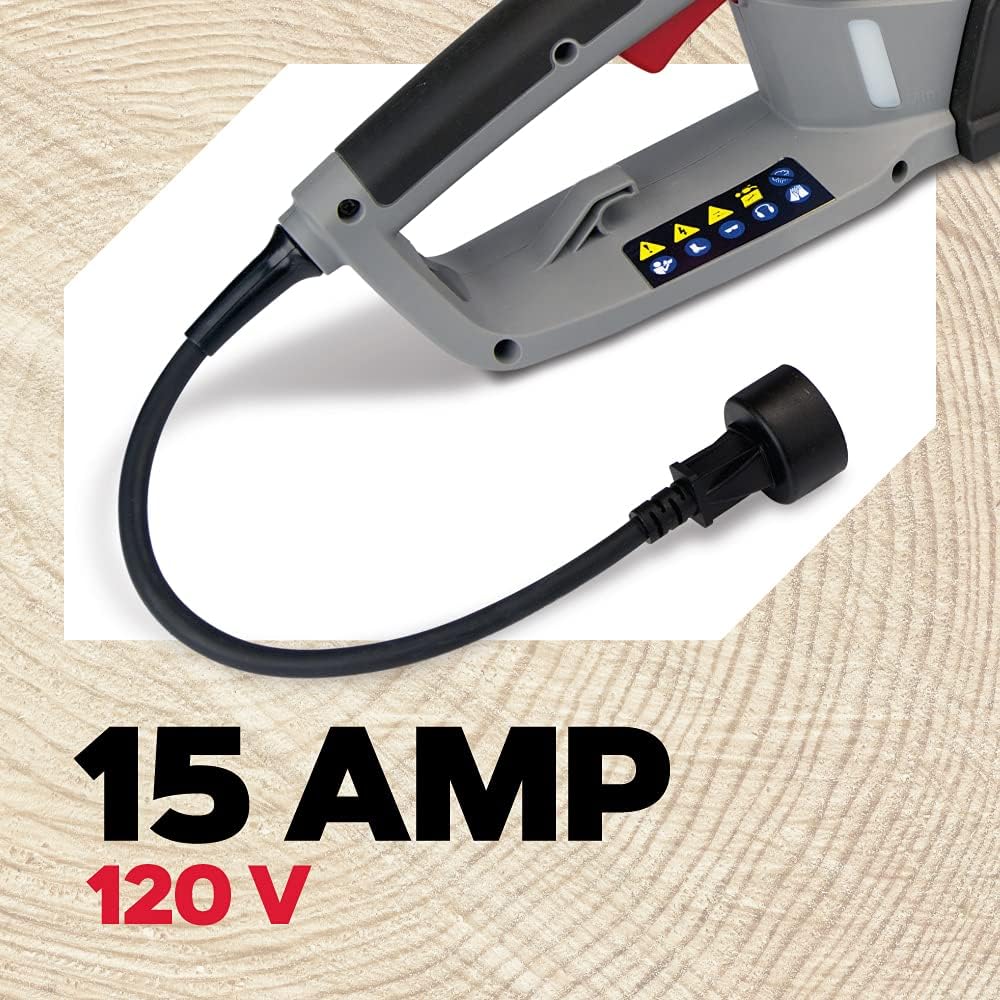 Oregon CS1500 Self-Sharpening Electric Chain Saw | Powerful, 15 Amp, Low Kickback, Self-Sharpening Integrated PowerSharp Chain, Automatic Oiler