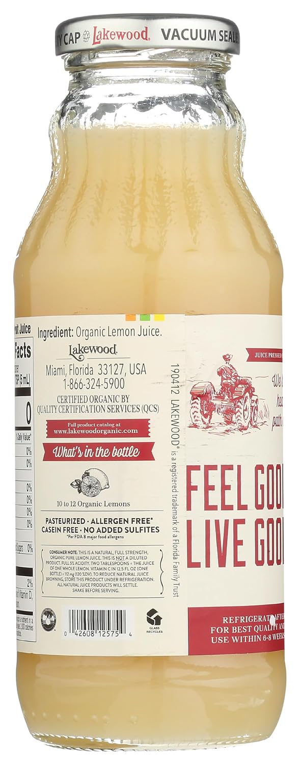 Lakewood Organic Black Cherry Concentrate Juice, 12.5 Ounce (Pack of 6)