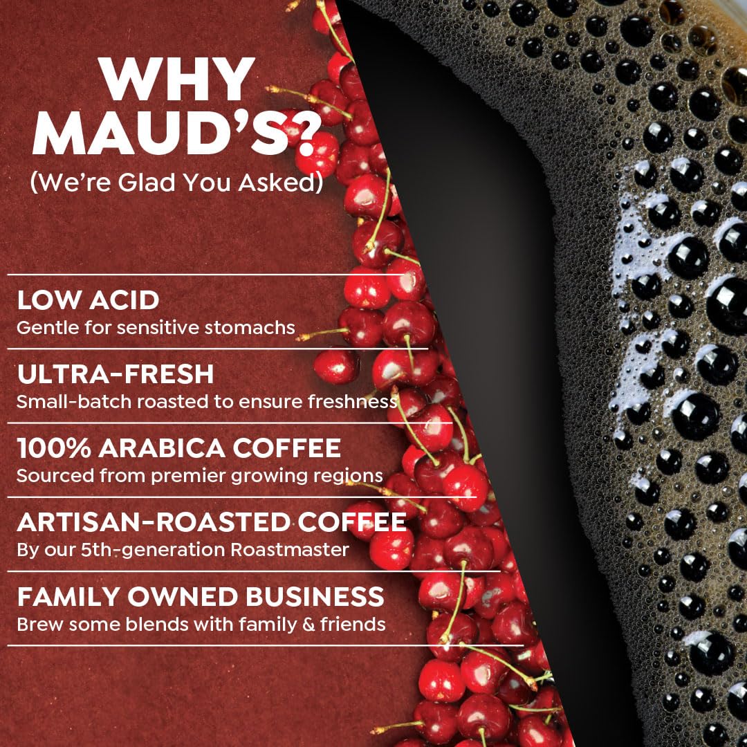 Maud's Family Pack Coffee Pods Variety Pack, 136ct, 12 Assorted Flavors | Medium Roast Flavored Coffee in Single Serve Pods – 100% Arabica Coffee, Compatible with Keurig Coffee Makers