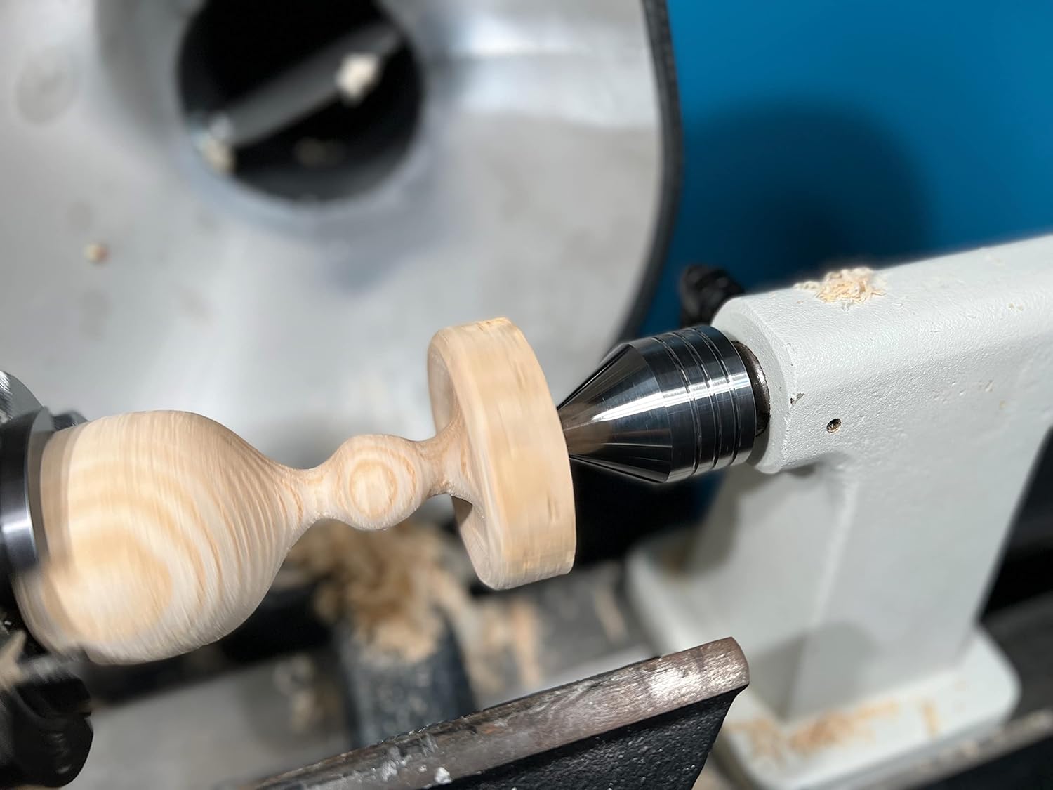 4INCH 4-Jaw Self-Centering Wood Lathe Chuck, 2" Round Jaw Mounted, 1"x8TPI thread & 3/4"x16TPI Adapter, T Allen Wrench, Screw Chuck, SCR4-4