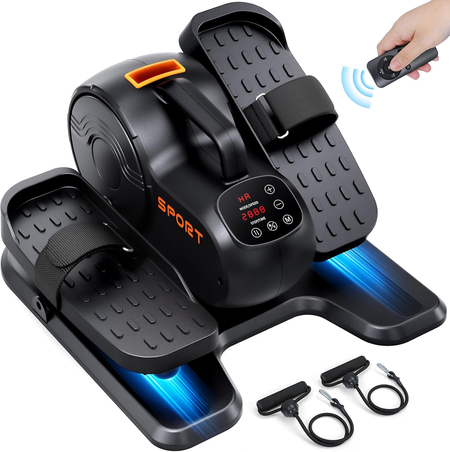 Dripex Under Desk Elliptical Machine, 3-in-1 Electric Leg Exerciser As Seen On TV, 16 Adjustable Speed & Resistance