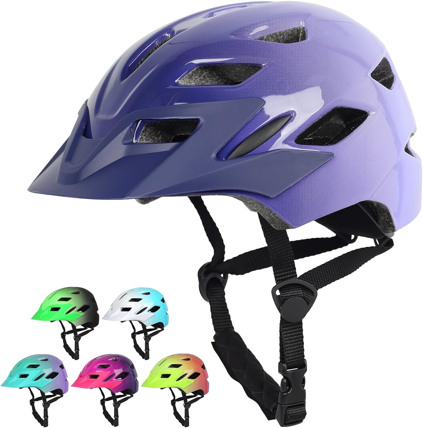 Kids Bike Helmet with LED Light for Youth Teen Toddler Boys Girls