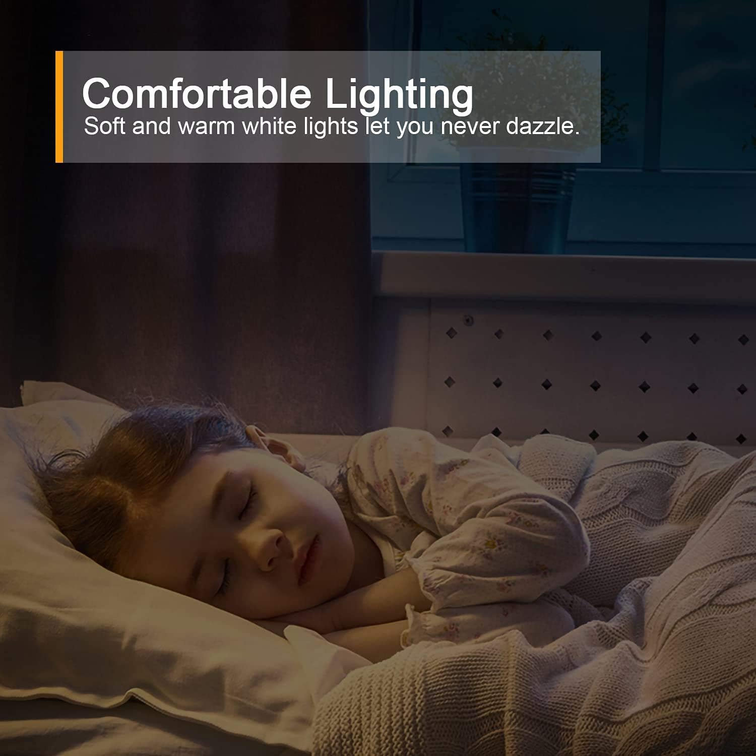 Lyridz Rechargeable Battery Night Light with Motion Sensor, 4-Pack