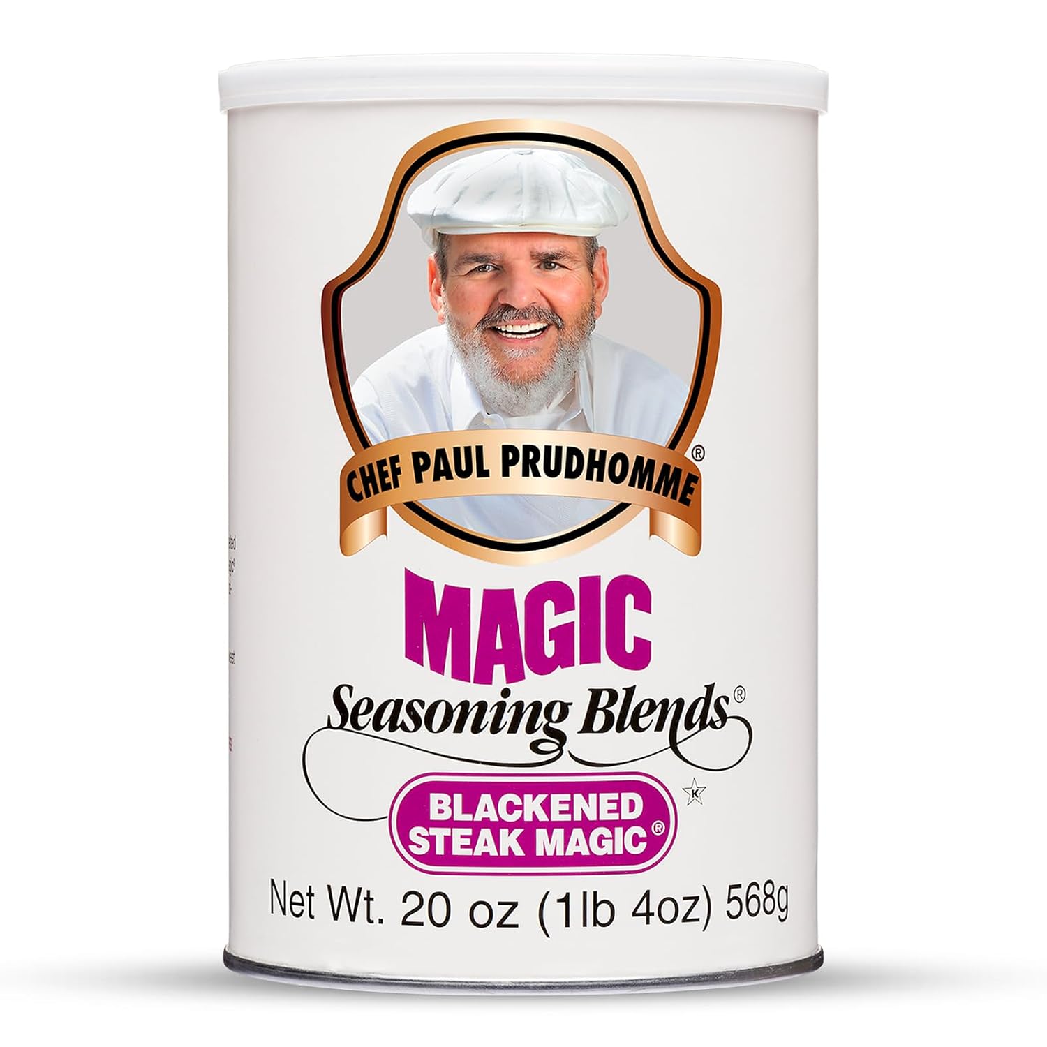 Chef Paul Magic Seasoning Blends Blackened Steak Magic | Bold Flavor for Steak & Beef | Gluten-Free Seasoning for Grilling, Roasting & BBQ | Spice Blend with Garlic & Chili | 20 oz (Pack of 1)