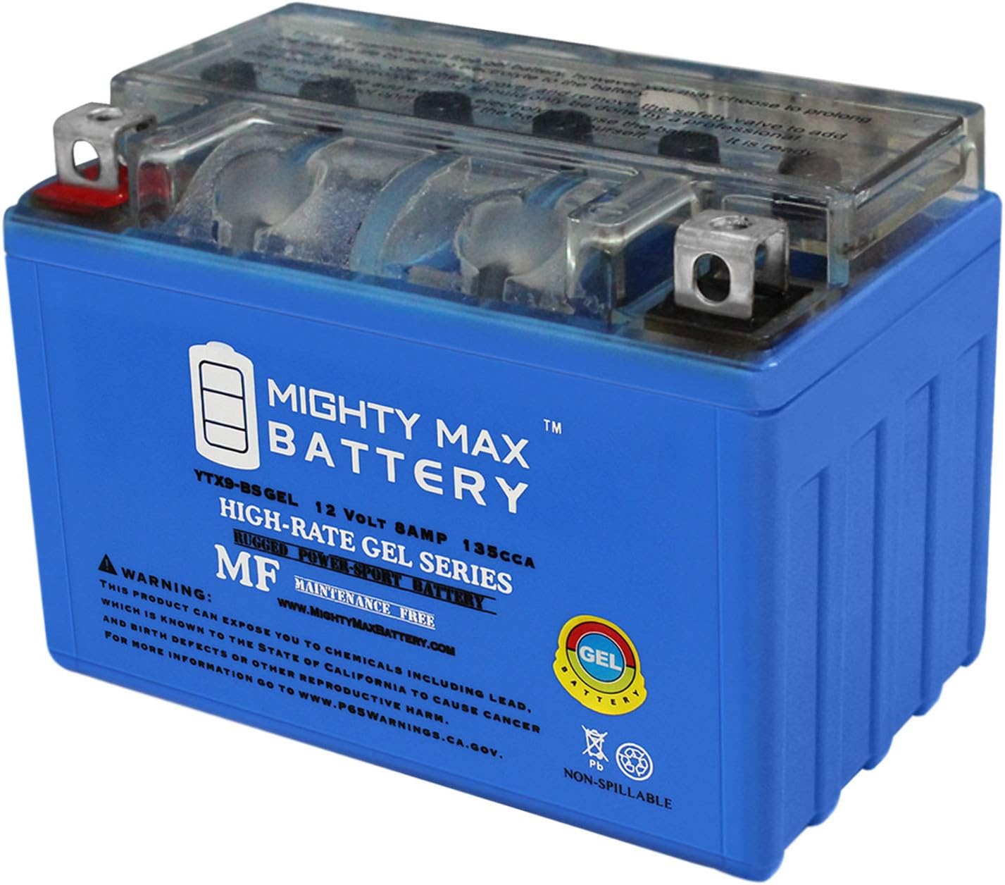 Mighty Max Battery YTX4L-BS GEL - 12 Volt 3 AH, GEL Type, 50 CCA, Rechargeable Maintenance Free SLA AGM Motorcycle Battery