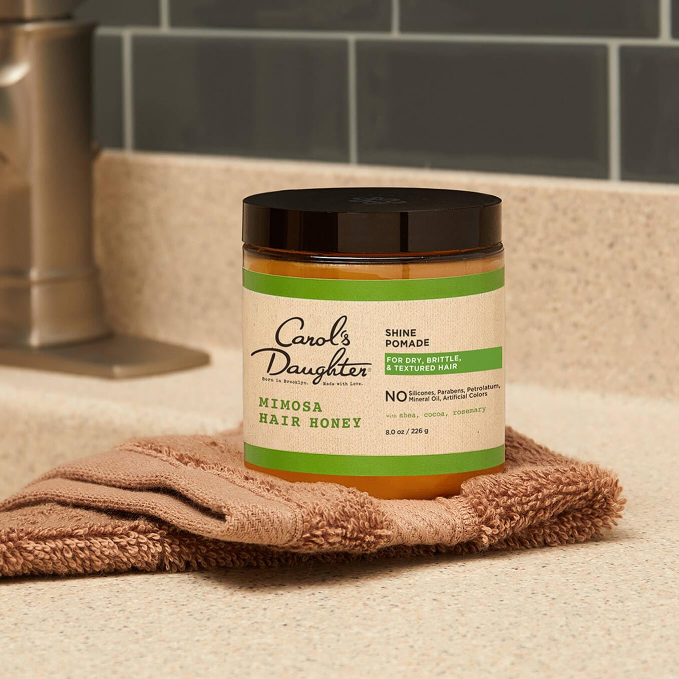 Carol's Daughter Mimosa Hair Honey Shine Pomade for Textured and Curly Hair - with Shea Butter & Rosemary Oil, 8 fl oz
