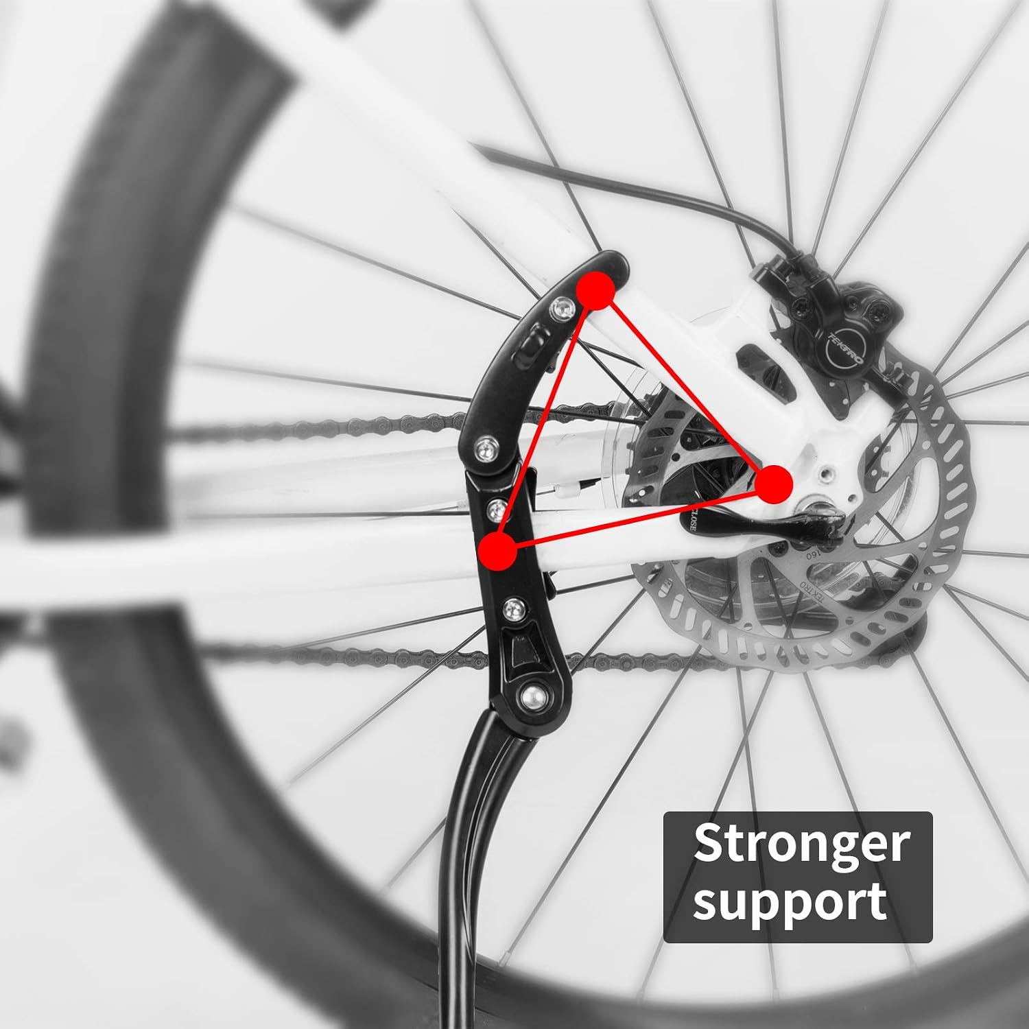 ROCKBROS Bike Kickstand for 24"-28" Mountain Bike Adjustable Kickstands