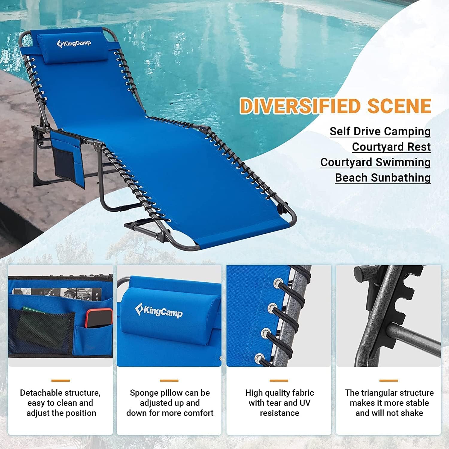 KingCamp Lounge Chair Outdoor